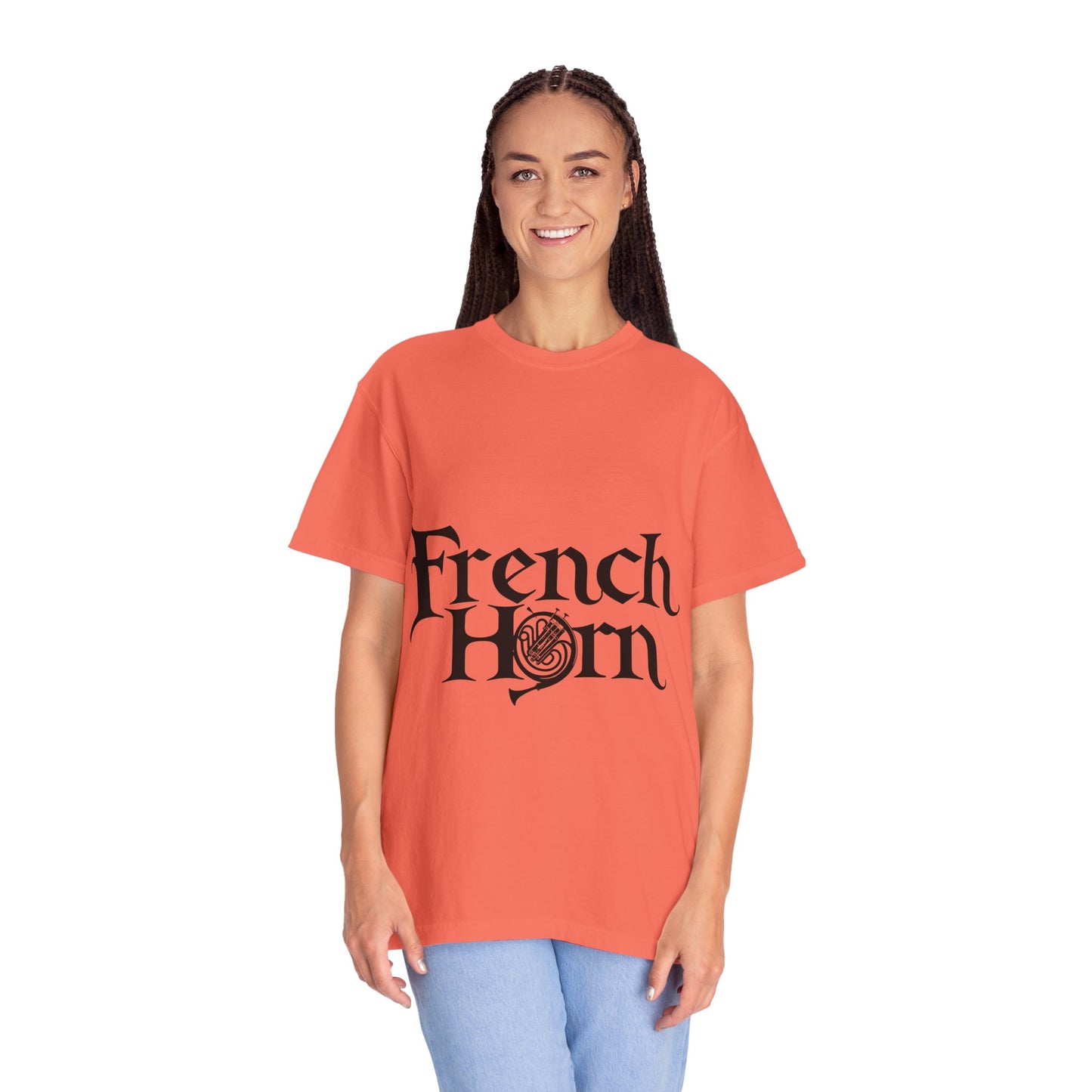"French Horn" Unisex Garment-Dyed T-shirt