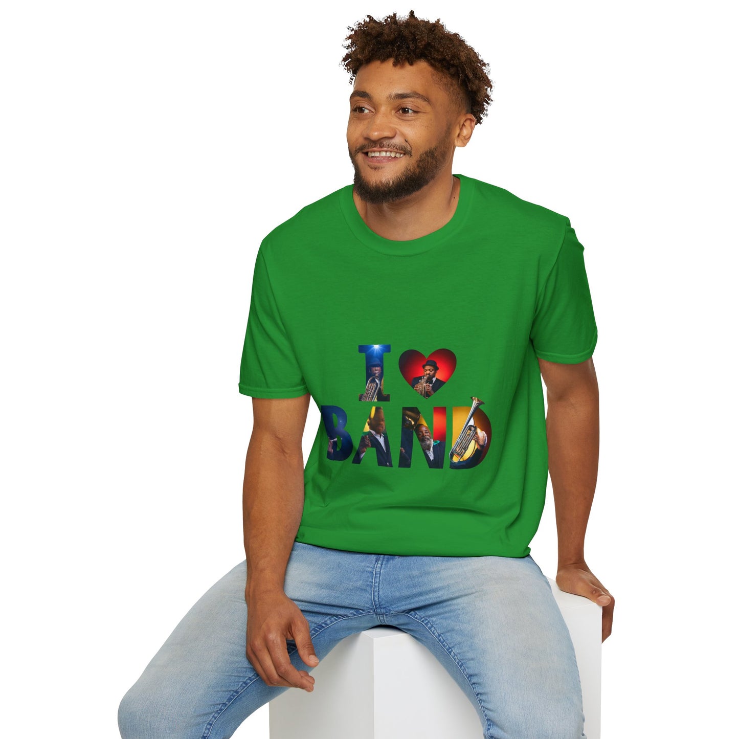 I Love Band Unisex Softstyle T-Shirt