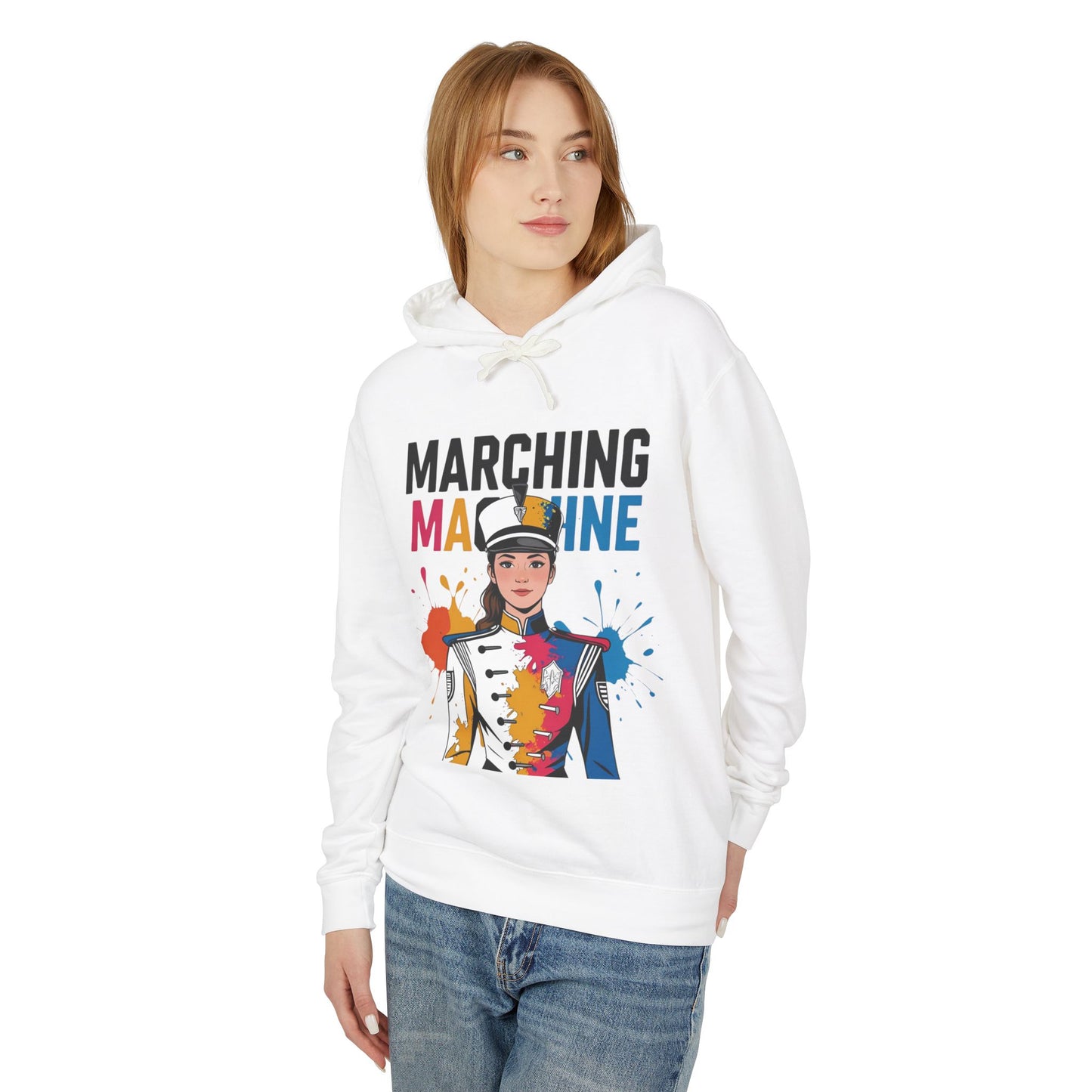 "Marching Machine" Unisex Lightweight Hoodie