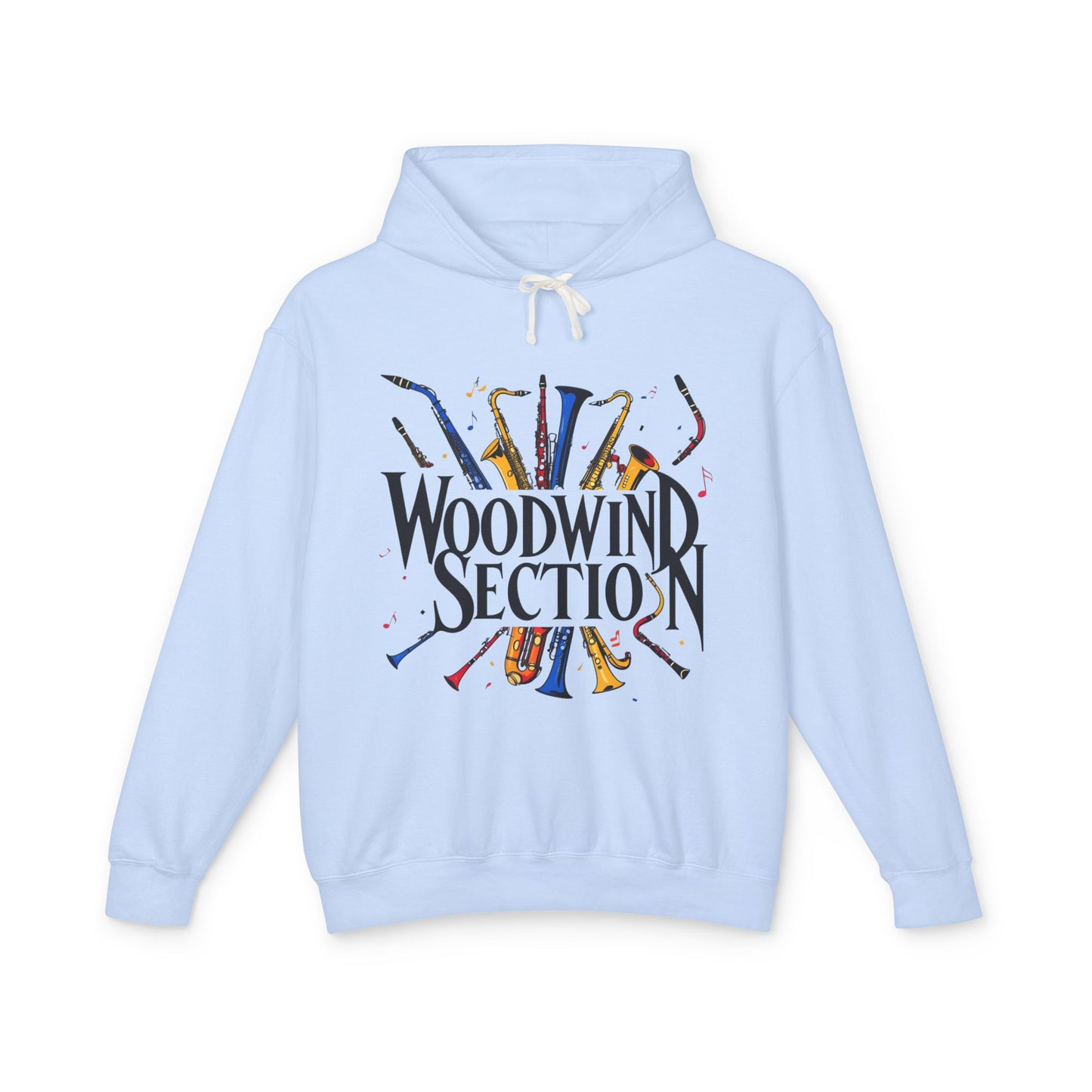 "Woodwind Section" Hooded Unisex Lightweight Sweatshirt