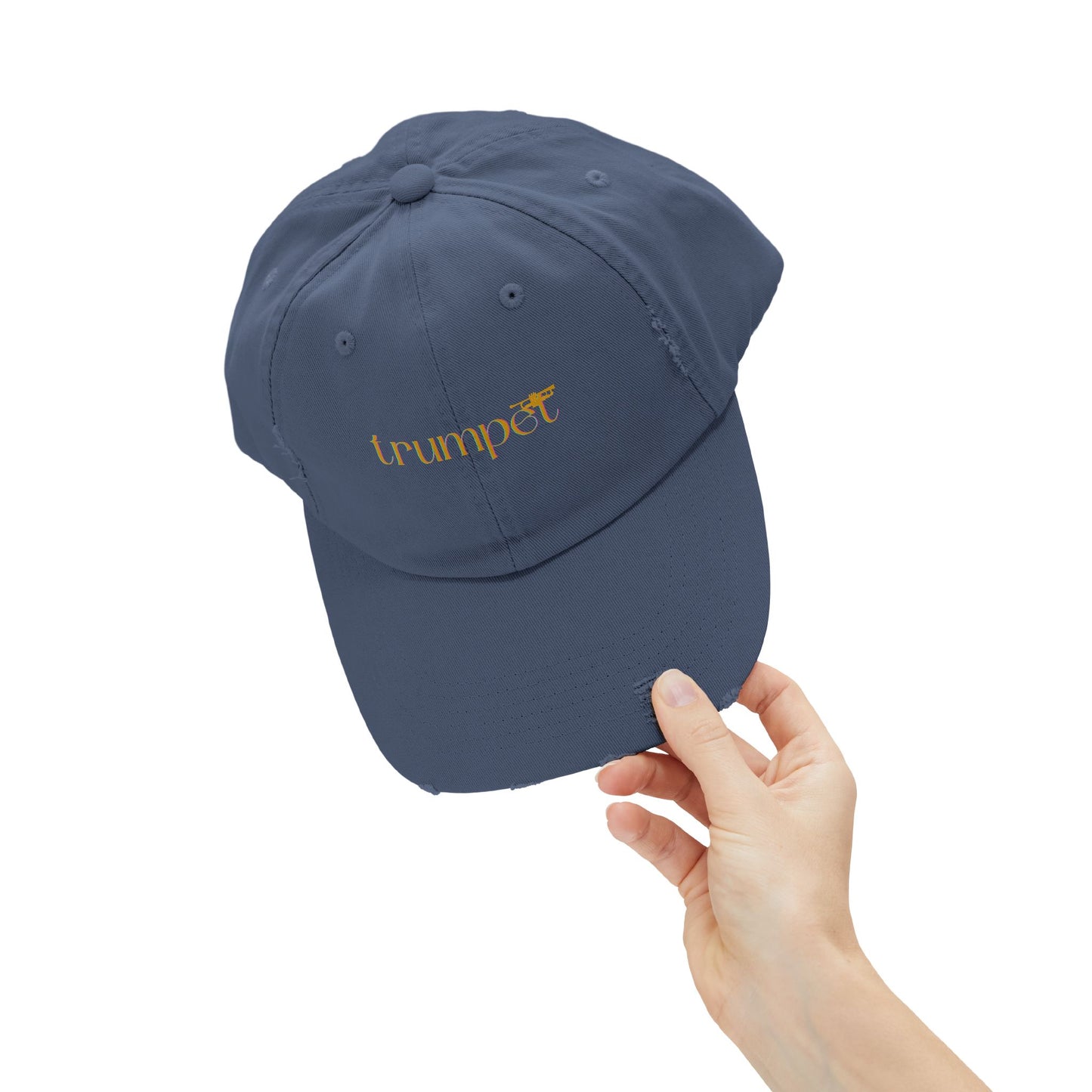 Unisex Distressed Trumpet Cap