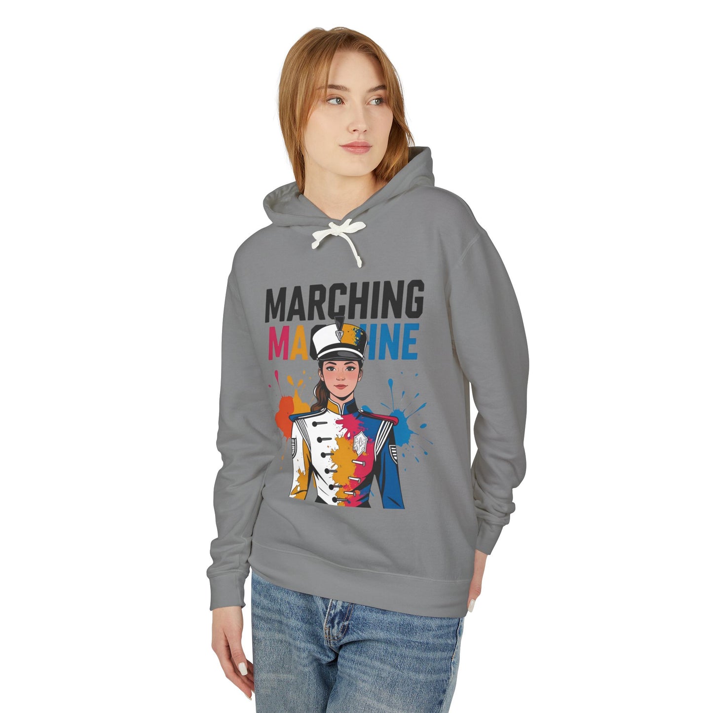"Marching Machine" Unisex Lightweight Hoodie