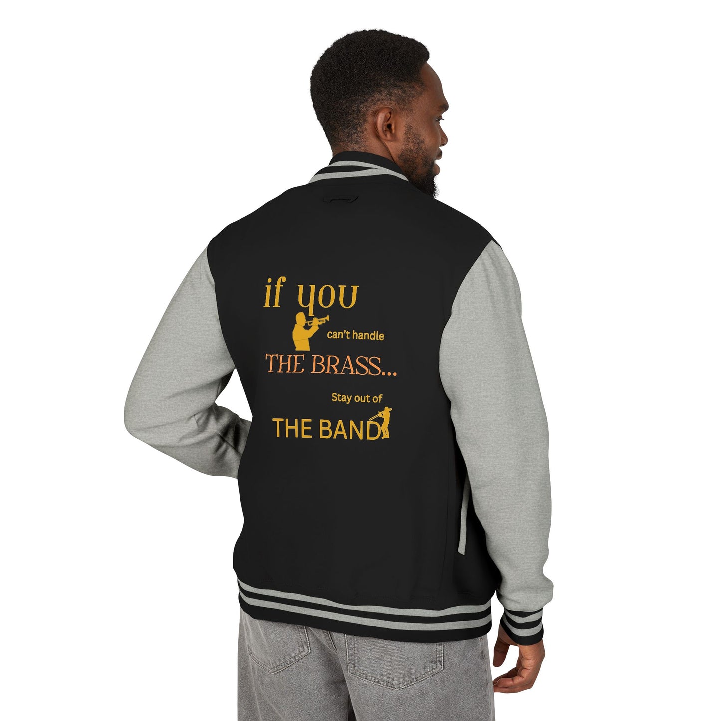 "Trumpet" Unisex Brass Band Letterman Jacket