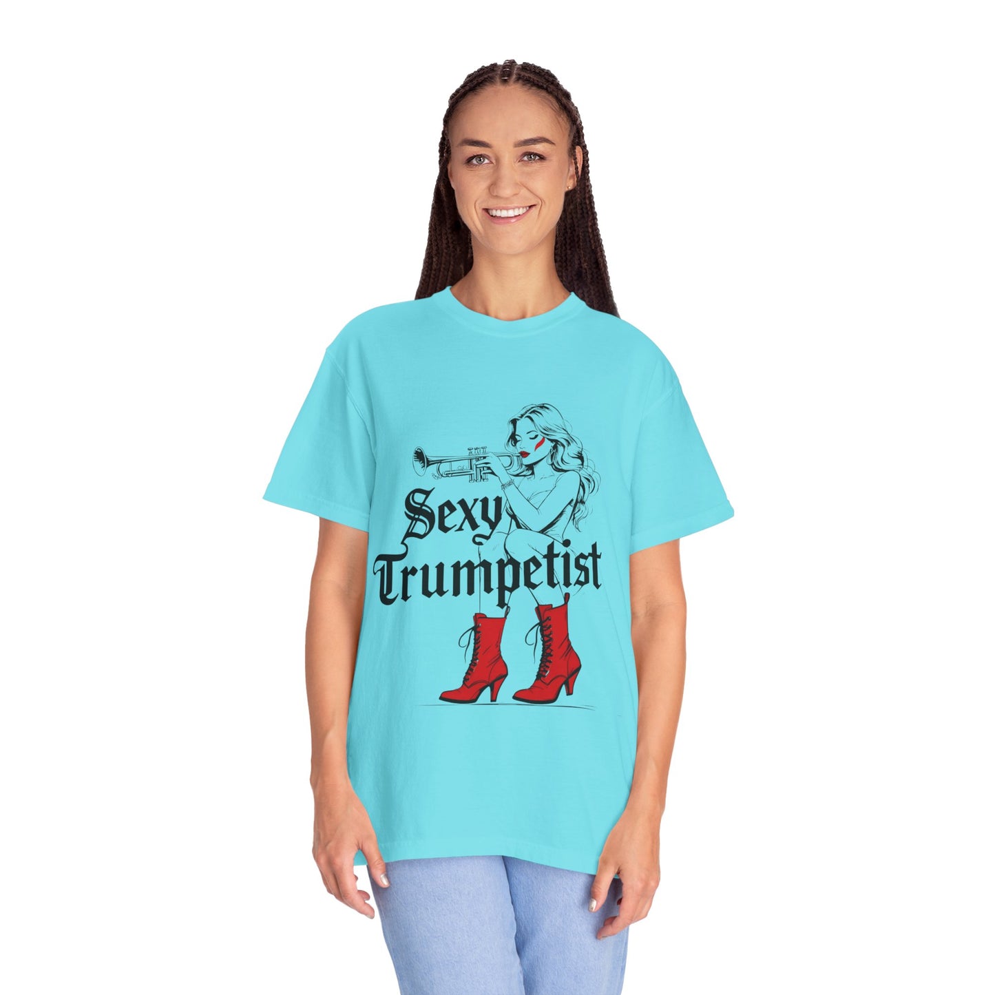 "Sexy Trumpetist" Unisex Garment-Dyed T-shirt
