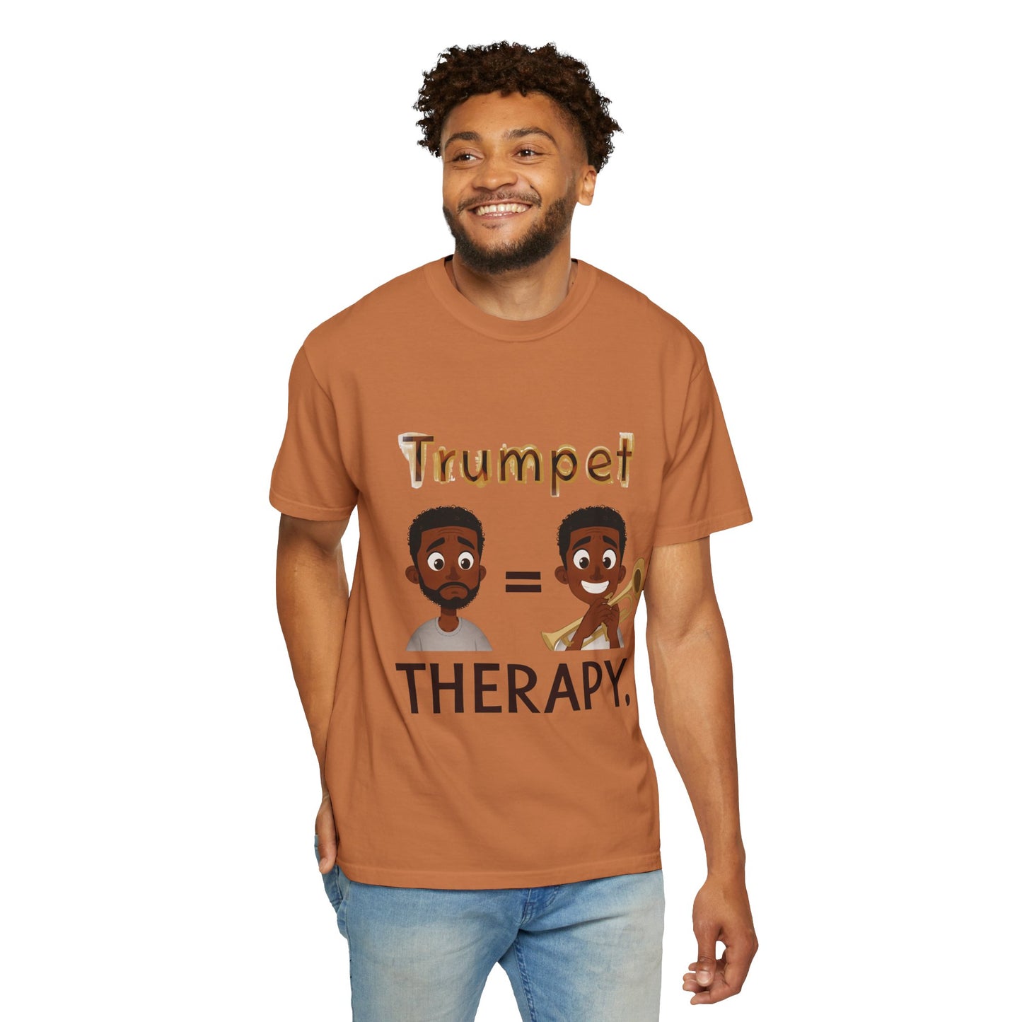 "Trumpet Therapy" Unisex Music T-Shirt