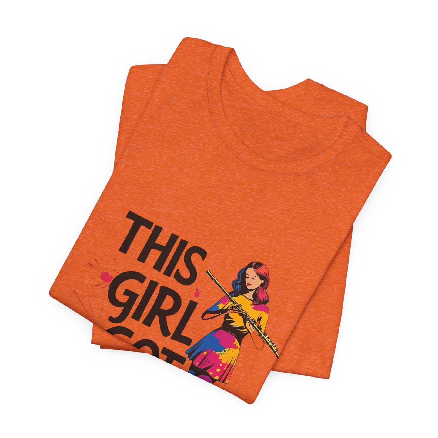 "This Girl Got Pipes" Flute Girl Unisex Tee