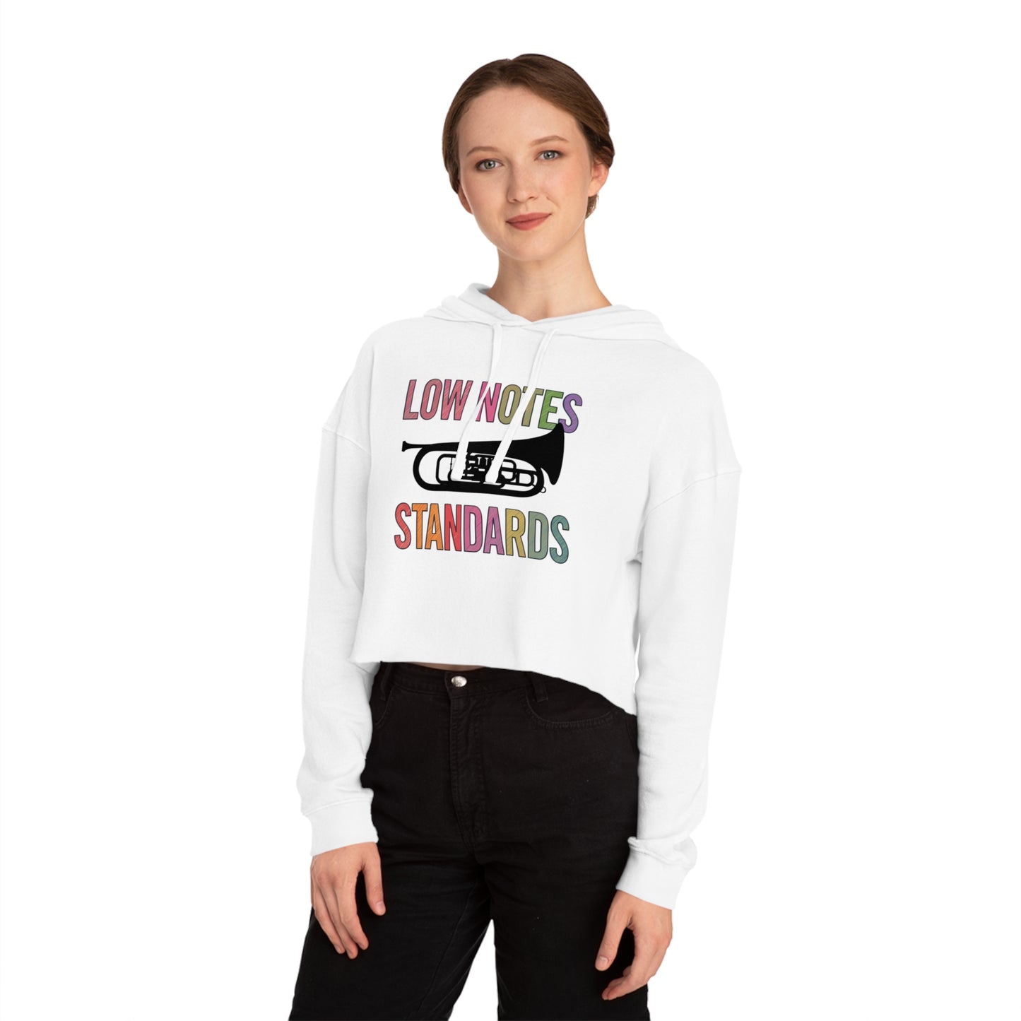 "Tuba/Baritone Lover" Stylish Cropped Hoodie