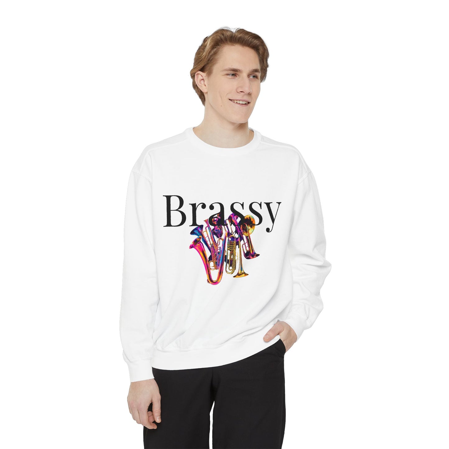 " Brassy Bunch" Unisex Garment-Dyed Sweatshirt
