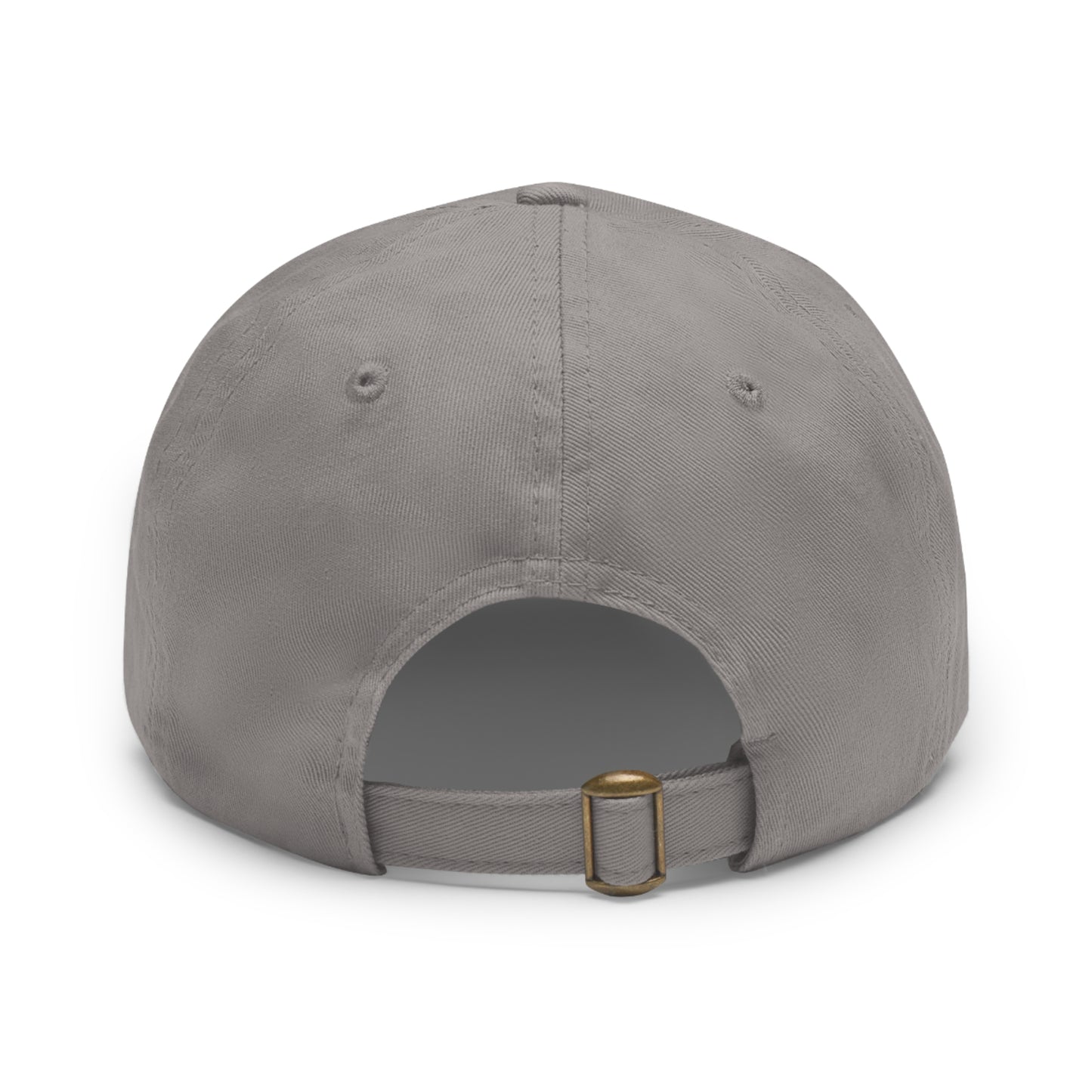 "French Horn" Dad Hat with Leather Patch (Rectangle)