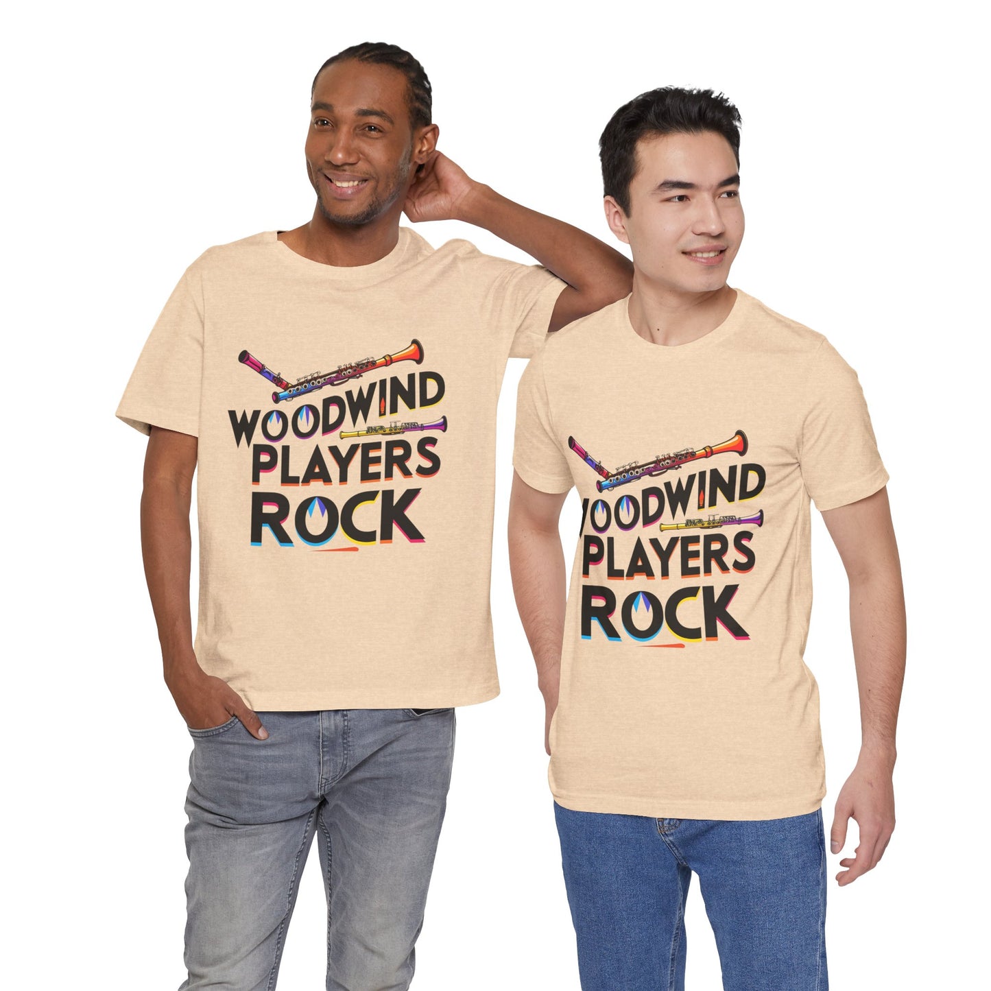 "Woodwind Players Rock" Unisex Short Sleeve T-Shirt