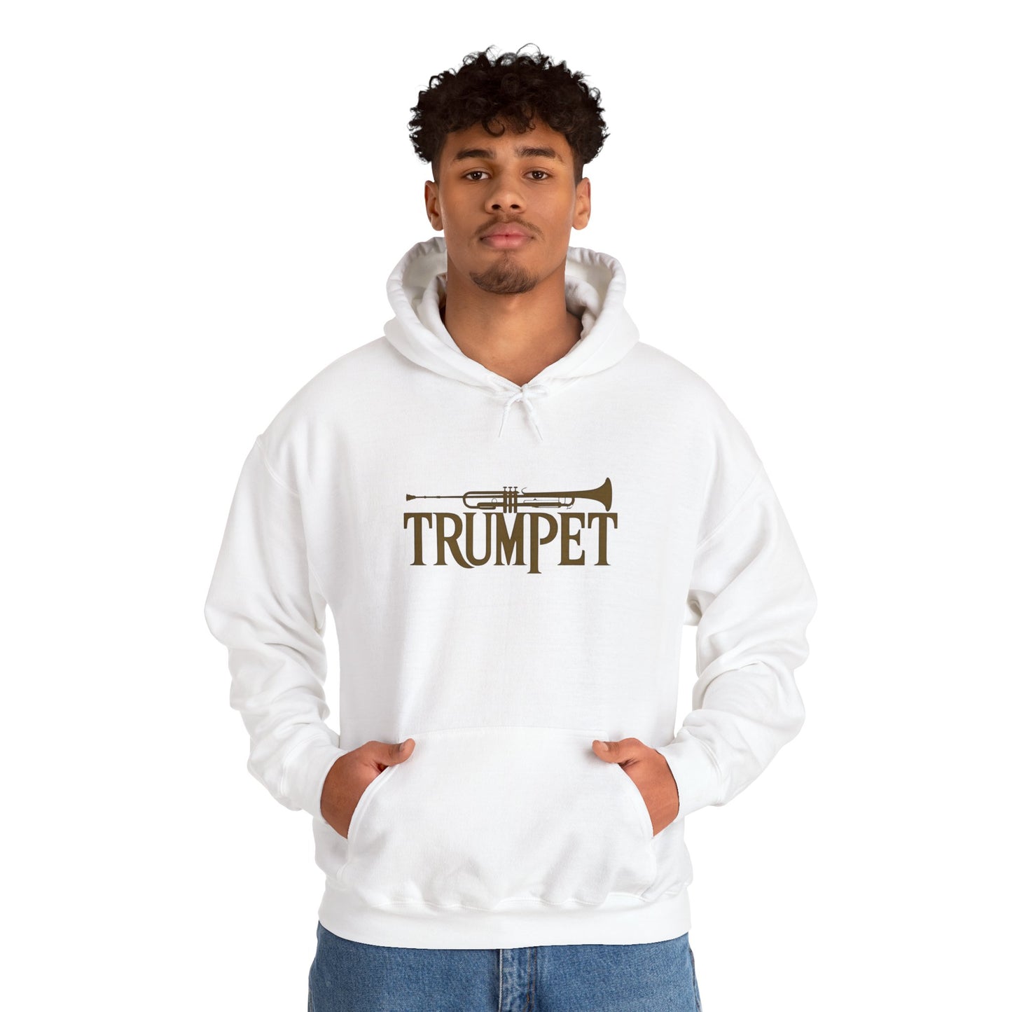 Vintage Design "Trumpet" Unisex Heavy Blend™ Hooded Sweatshirt