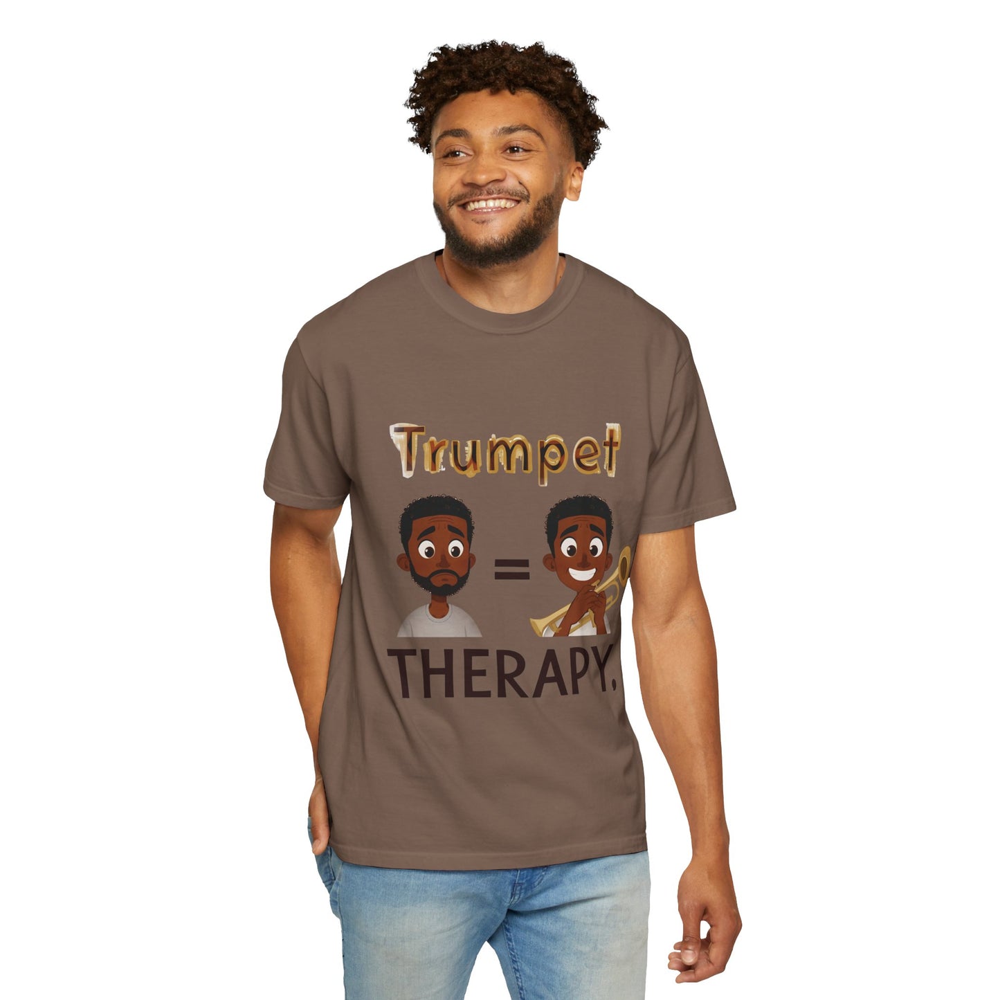 "Trumpet Therapy" Unisex Music T-Shirt