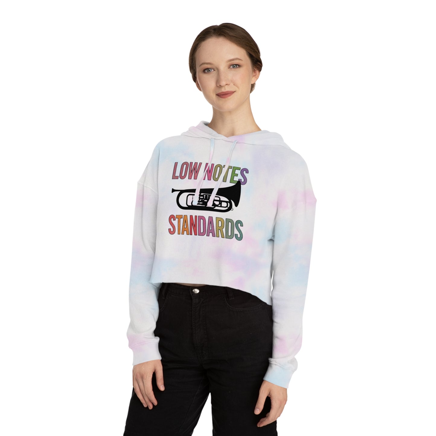 "Tuba/Baritone Lover" Stylish Cropped Hoodie