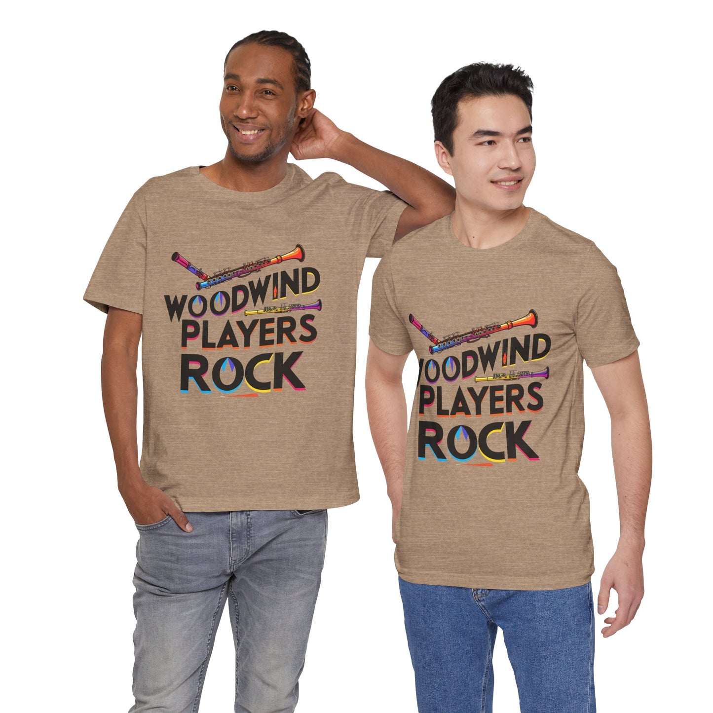 "Woodwind Players Rock" Unisex Short Sleeve T-Shirt