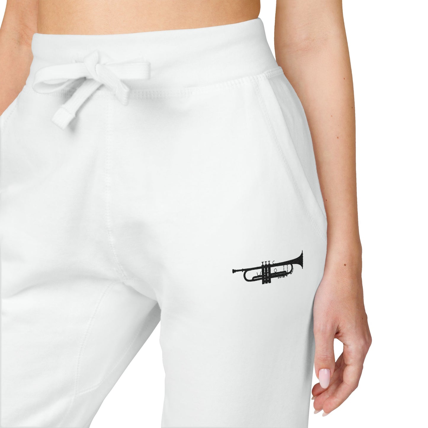 "Trumpet" Cozy Embroidered Unisex Fleece Sweatpants