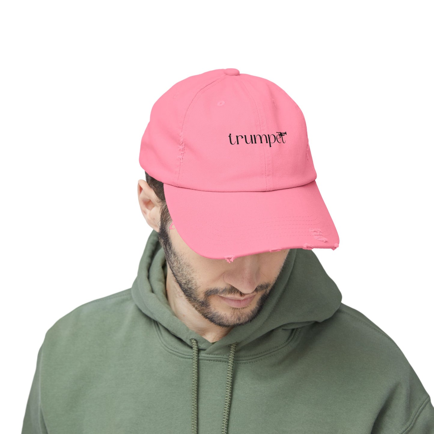 Unisex "Trumpet" Distressed Cap