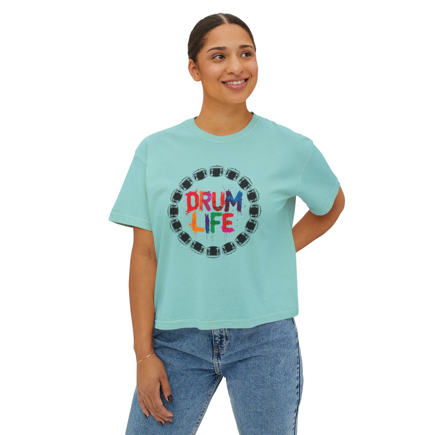 "Drum Life" Women's Boxy Tee