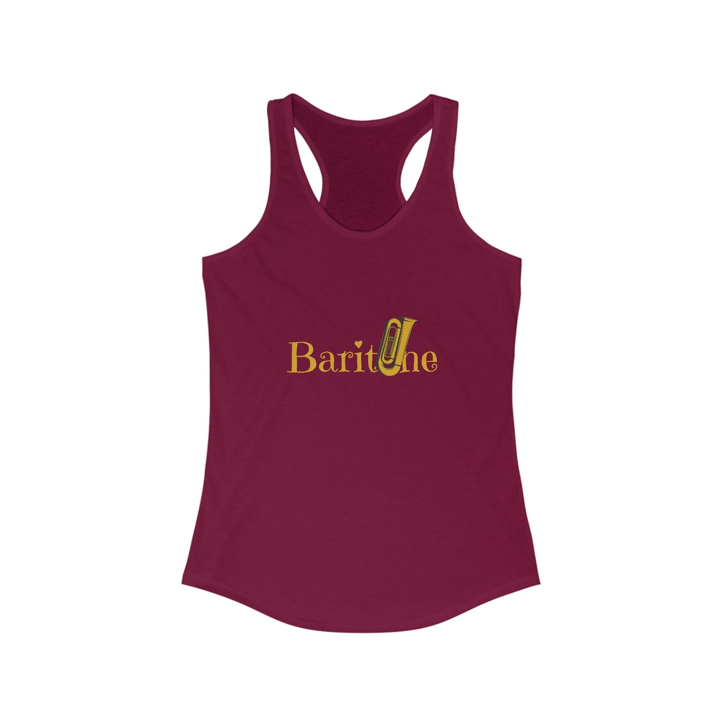"Baritone" Women's Ideal Racerback Tank