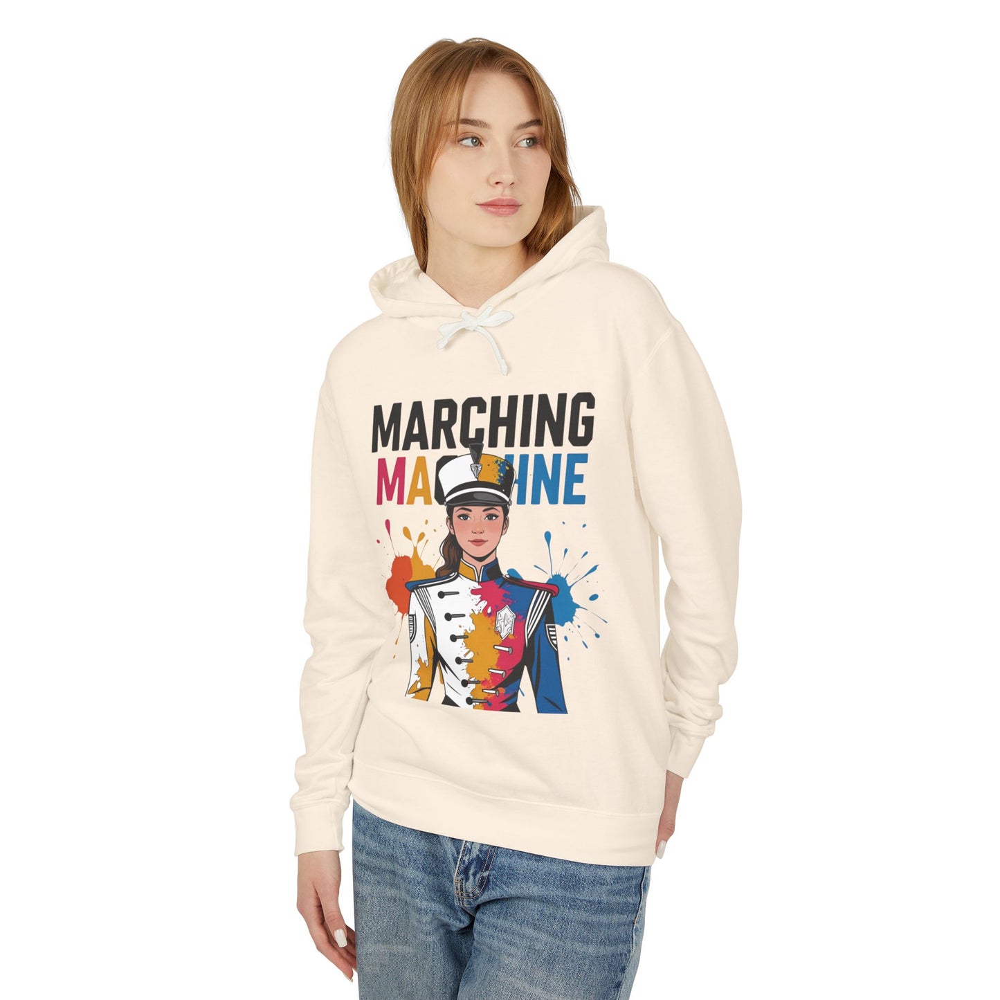 "Marching Machine" Unisex Lightweight Hoodie