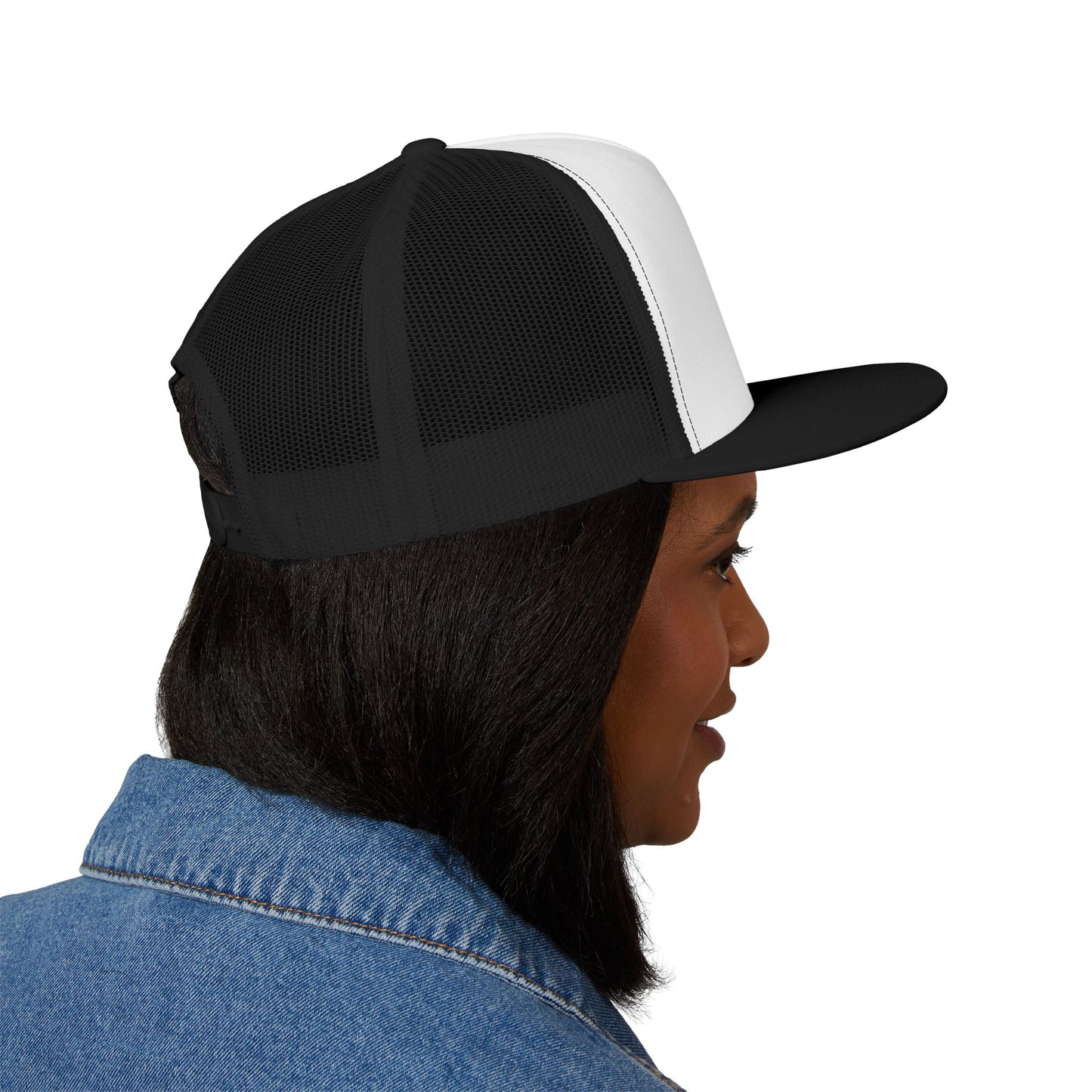 Embroidered "Clarinet" 5 Panel Trucker Cap