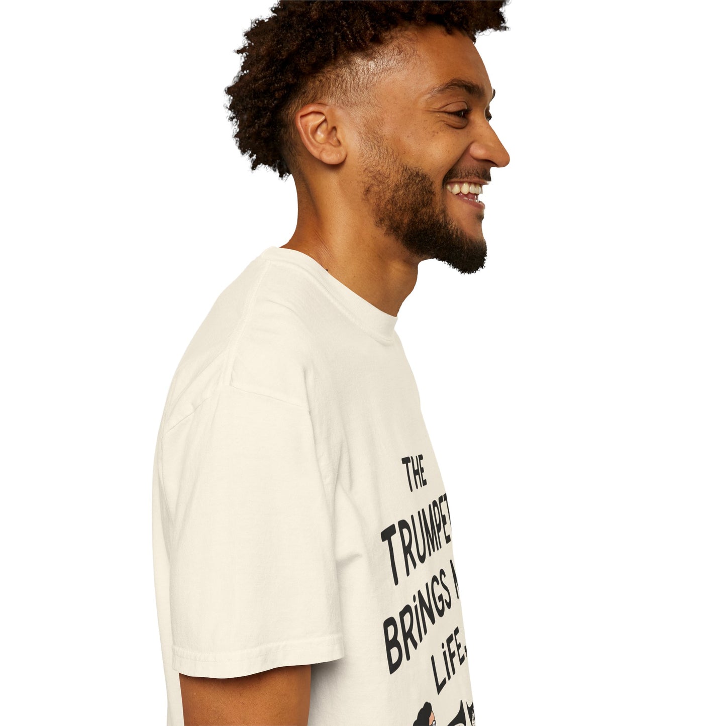 "The Trumpet Brings Me Life" Unisex Garment-Dyed T-Shirt