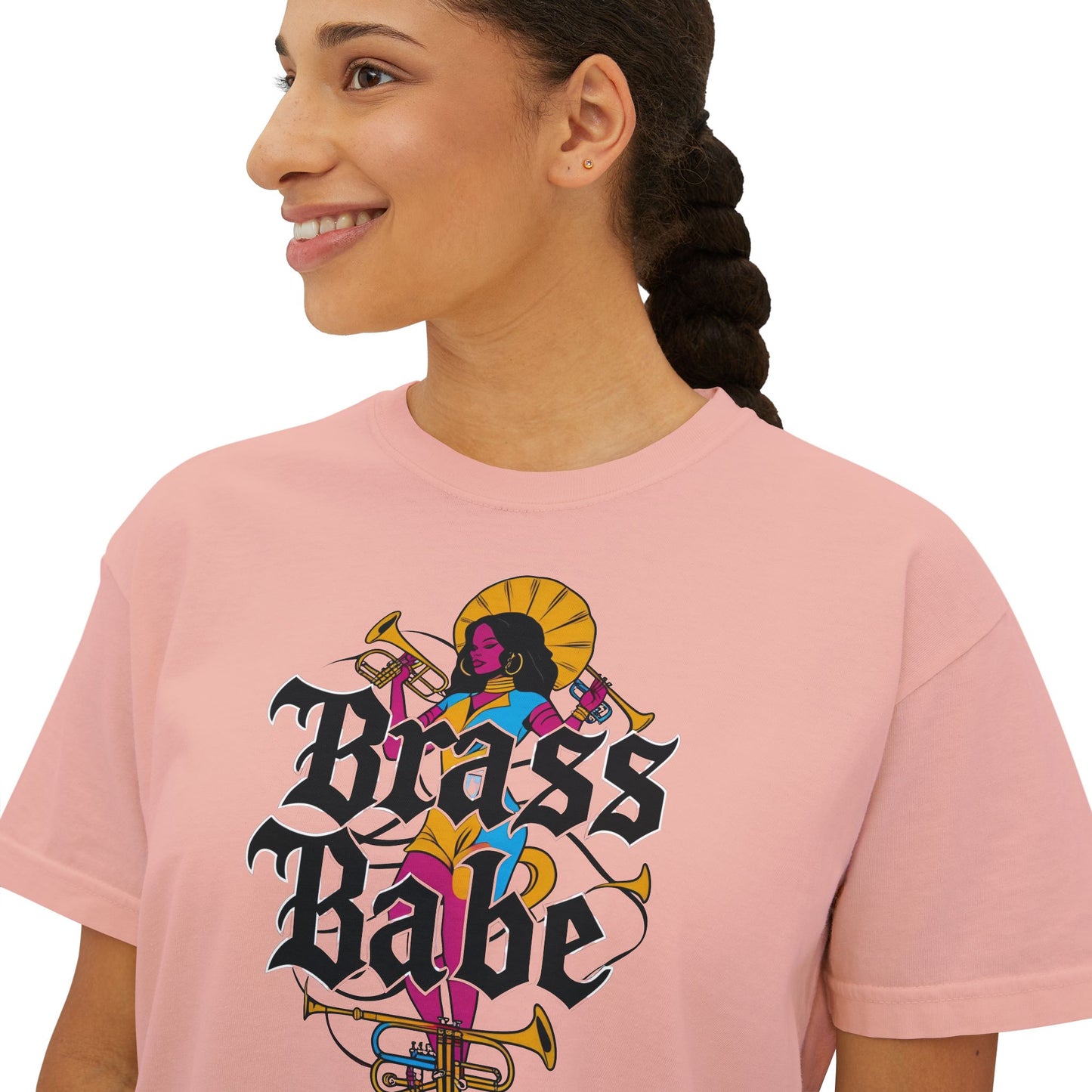 "Brass Babe" Women's Boxy Tee