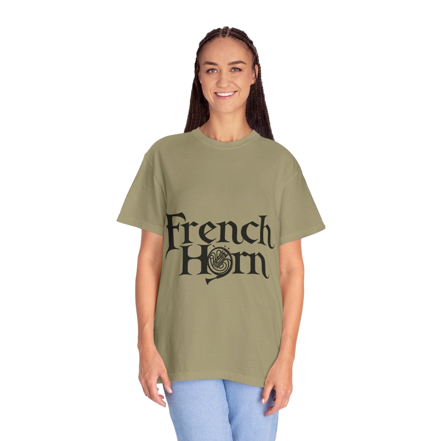 "French Horn" Unisex Garment-Dyed T-shirt