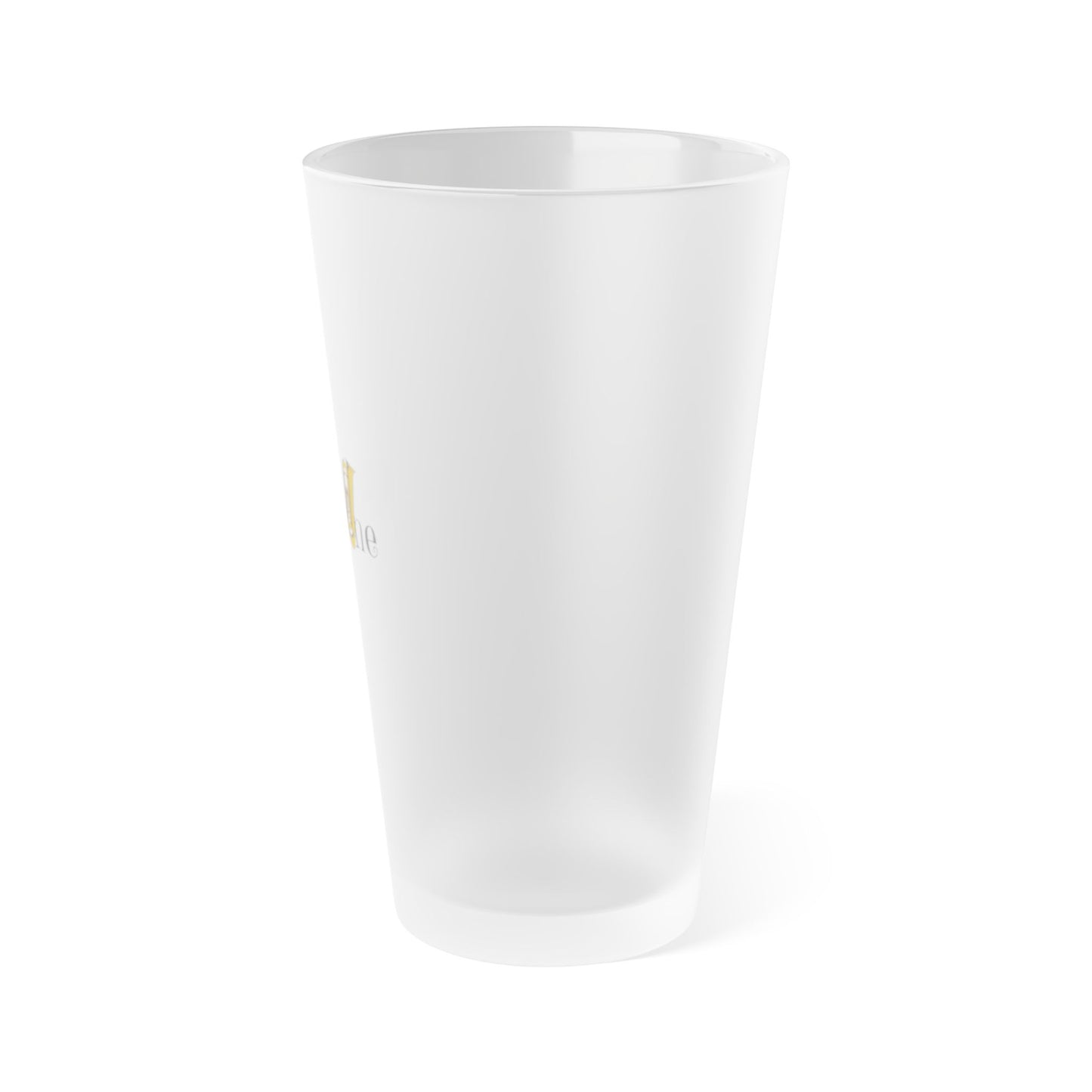 "Baritone" Frosted Pint Glass, 16oz