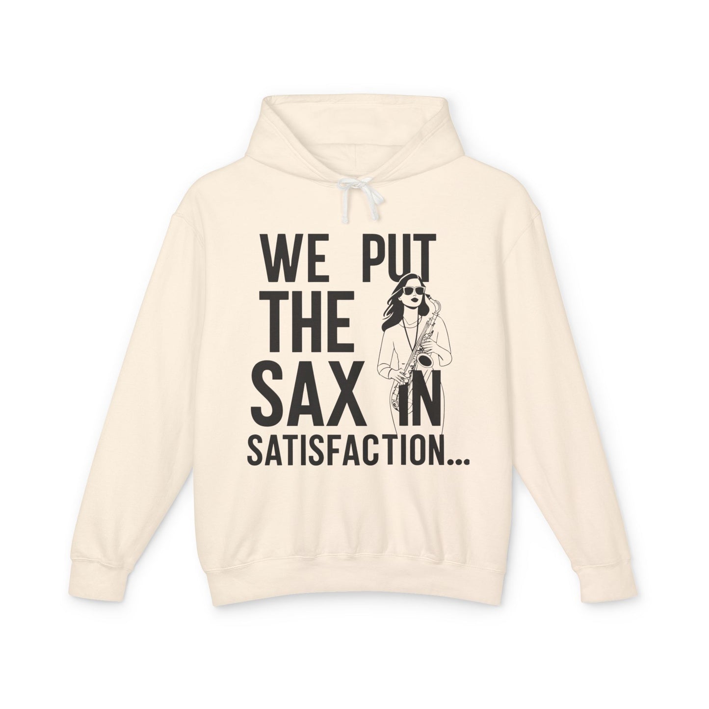 "Sax In Satisfaction" Unisex Lightweight Hooded Sweatshirt
