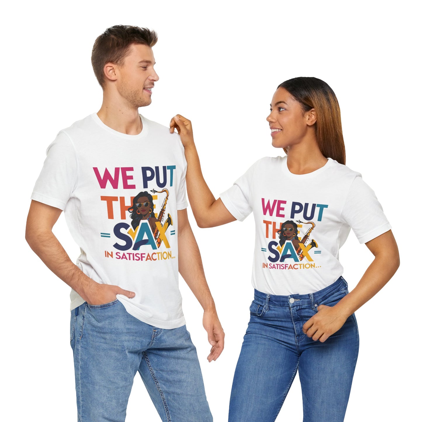 "Sax In Satisfaction" Unisex Graphic T-Shirt