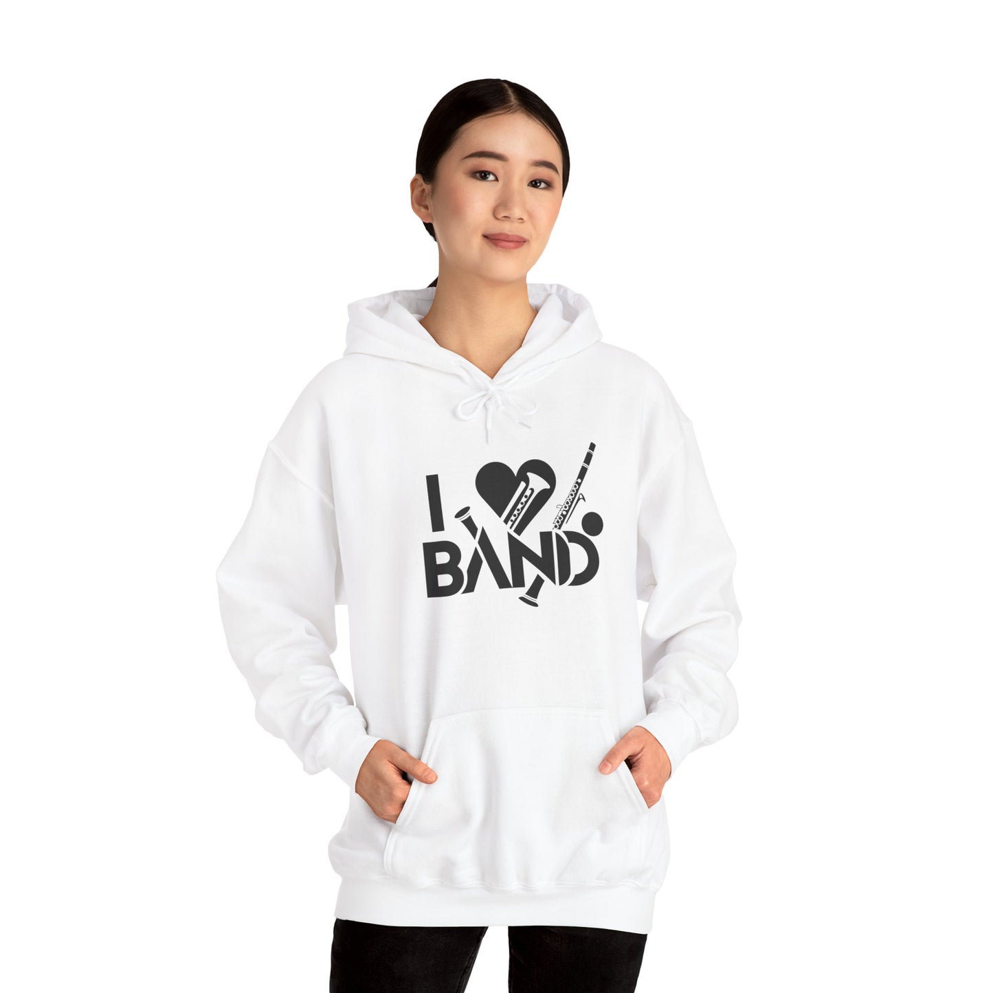 "I Love Band" Unisex Heavy-Blend Hoodie