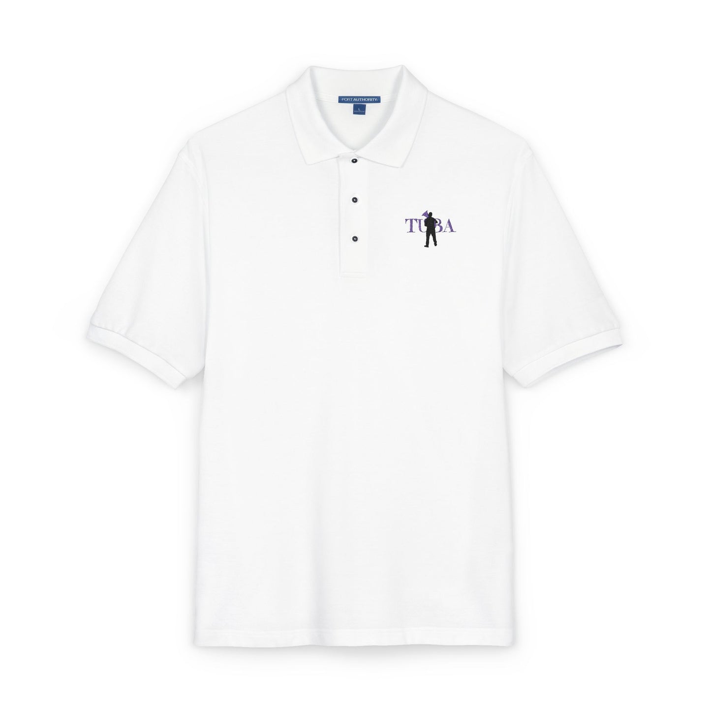 "Tuba" Embroidered Unisex Casual Polo Shirt
