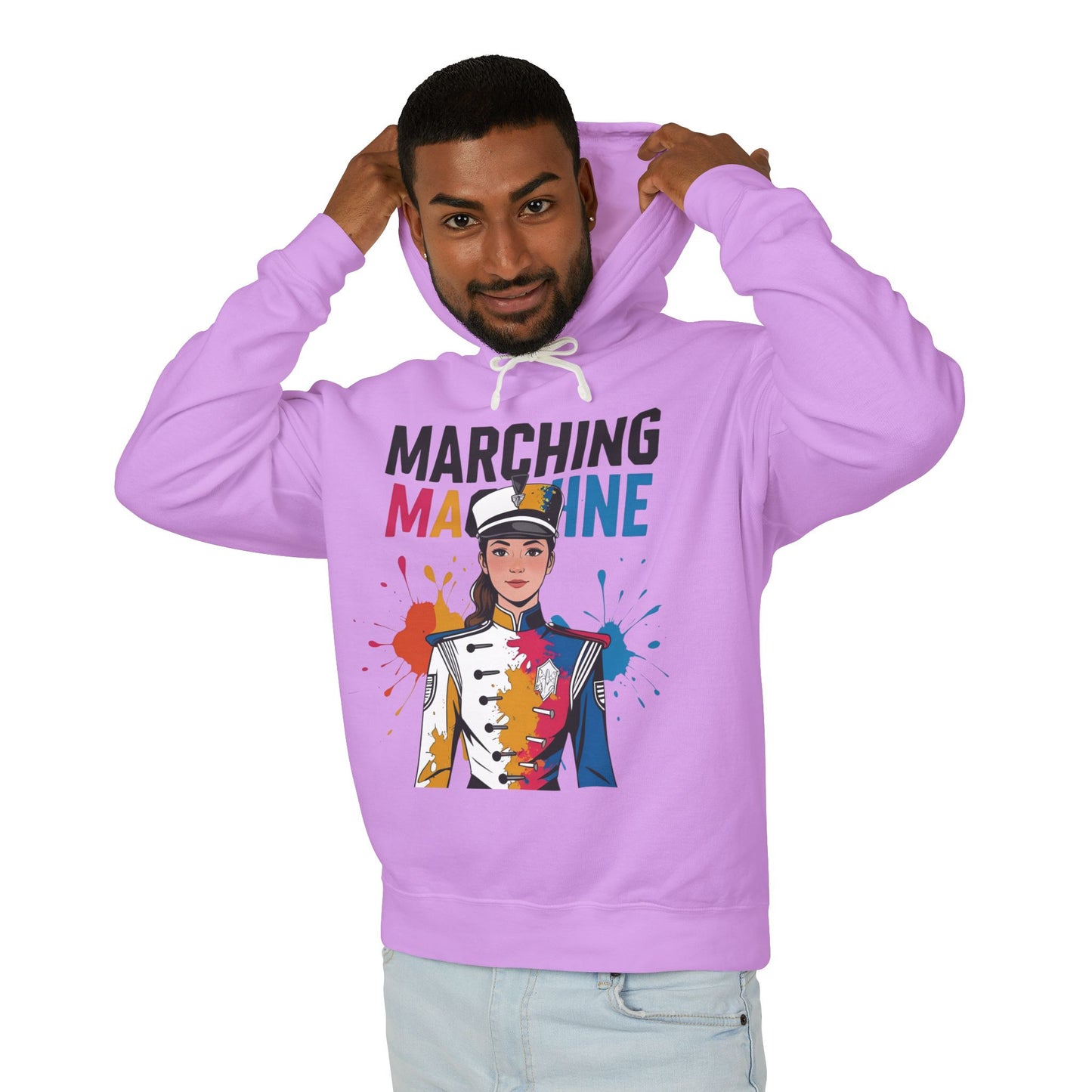 "Marching Machine" Unisex Lightweight Hoodie