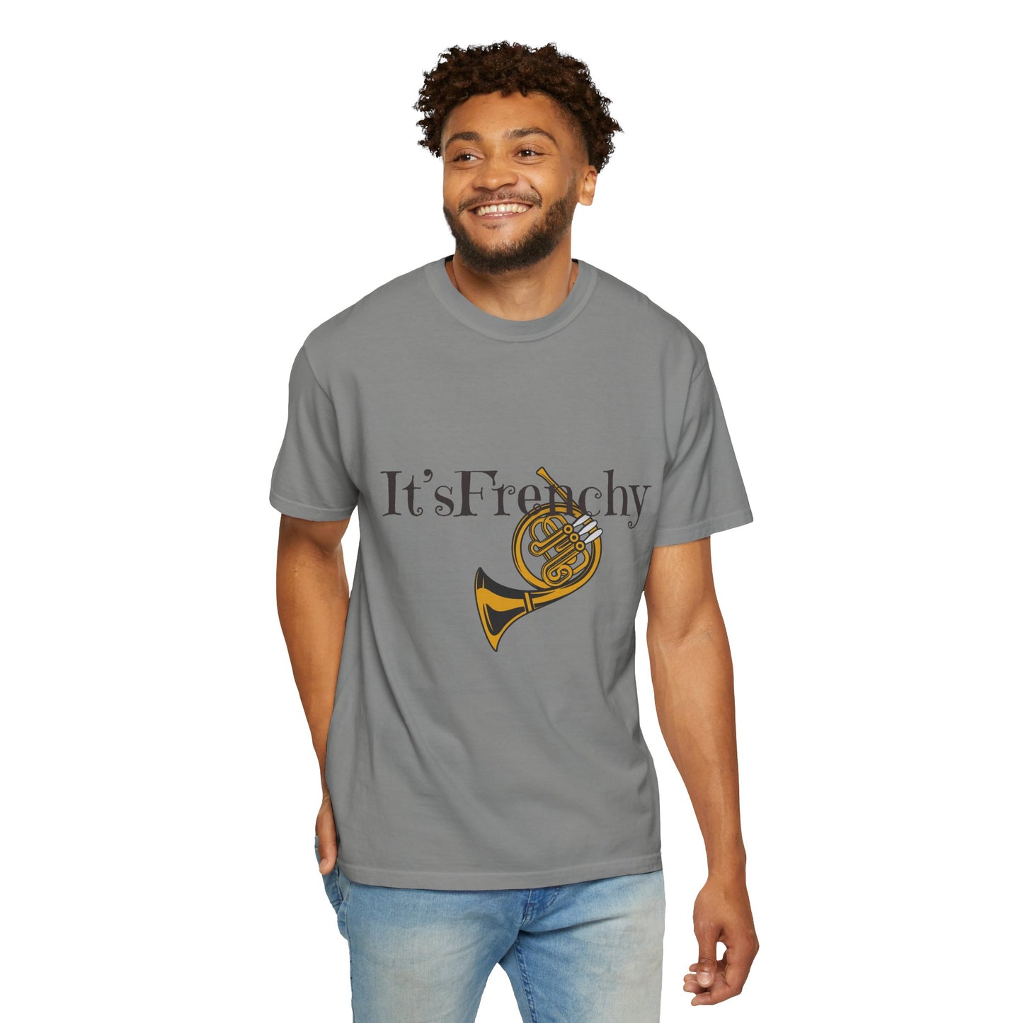 "French Horn" Unisex Garment-Dyed T-shirt
