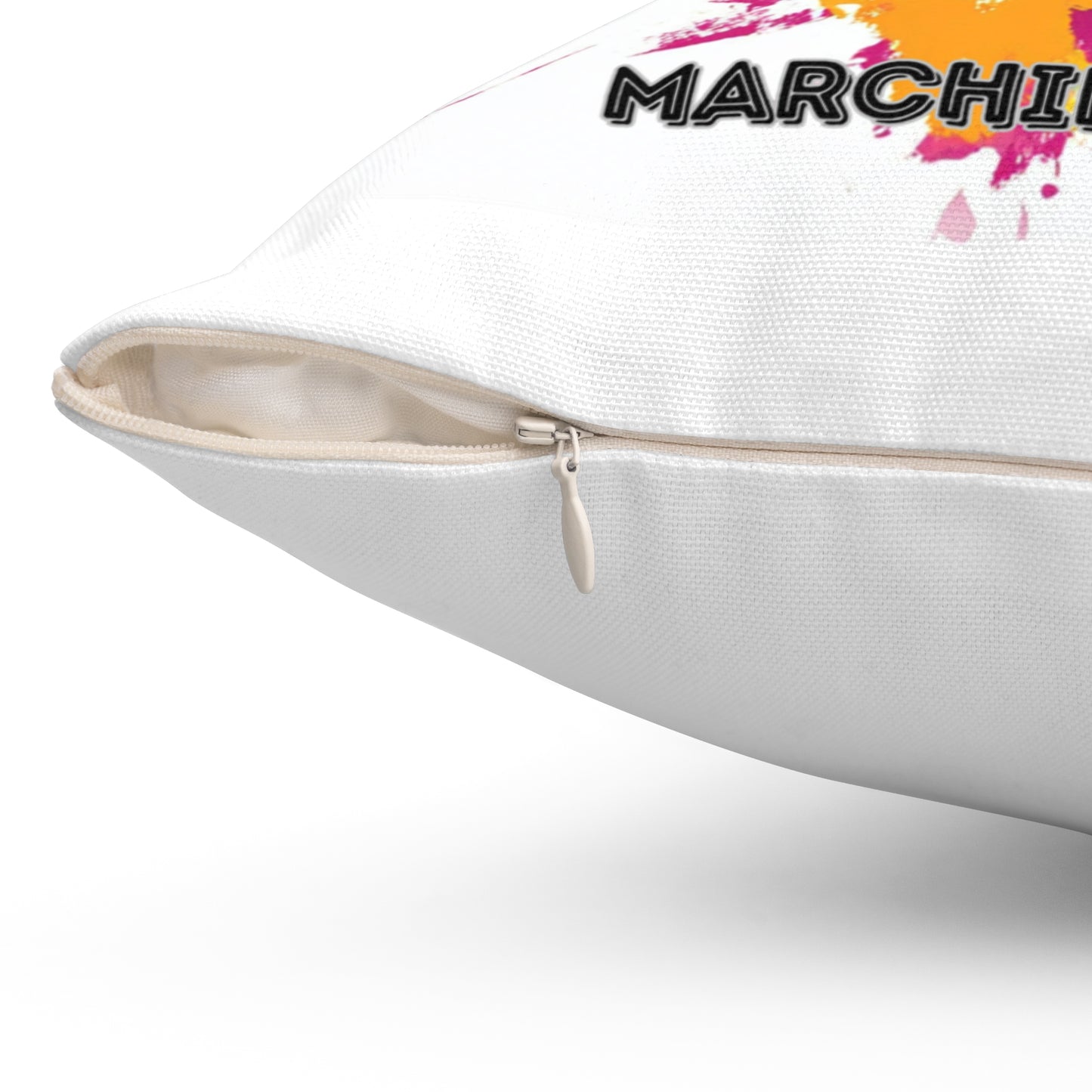 "Marching Machine" Spun Polyester Square Pillow