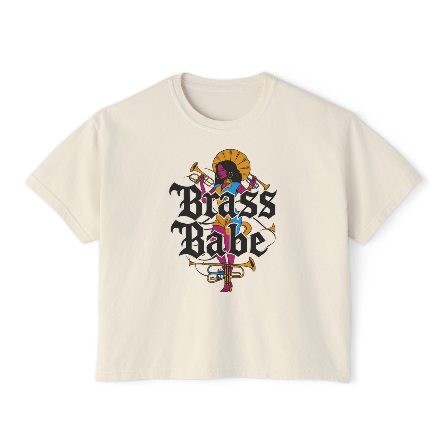 "Brass Babe" Women's Boxy Tee