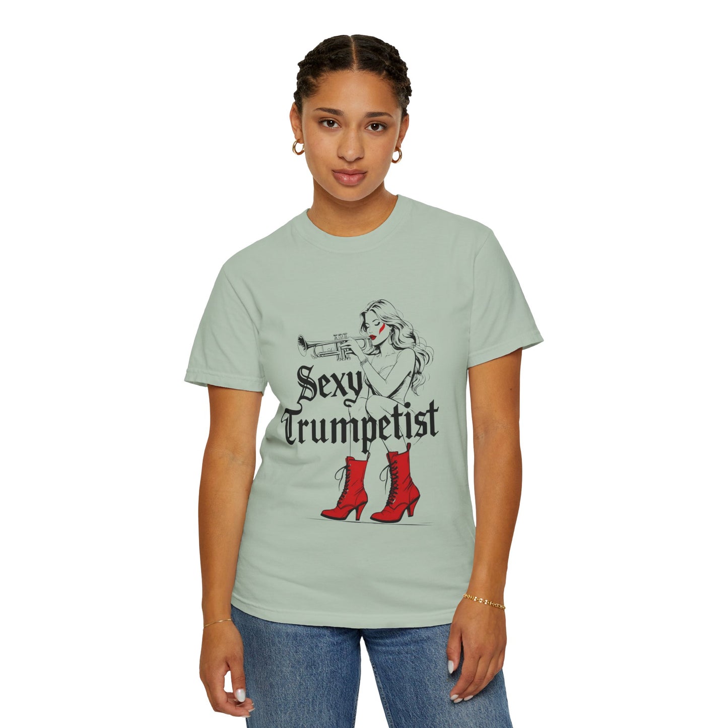 "Sexy Trumpetist" Unisex Garment-Dyed T-shirt
