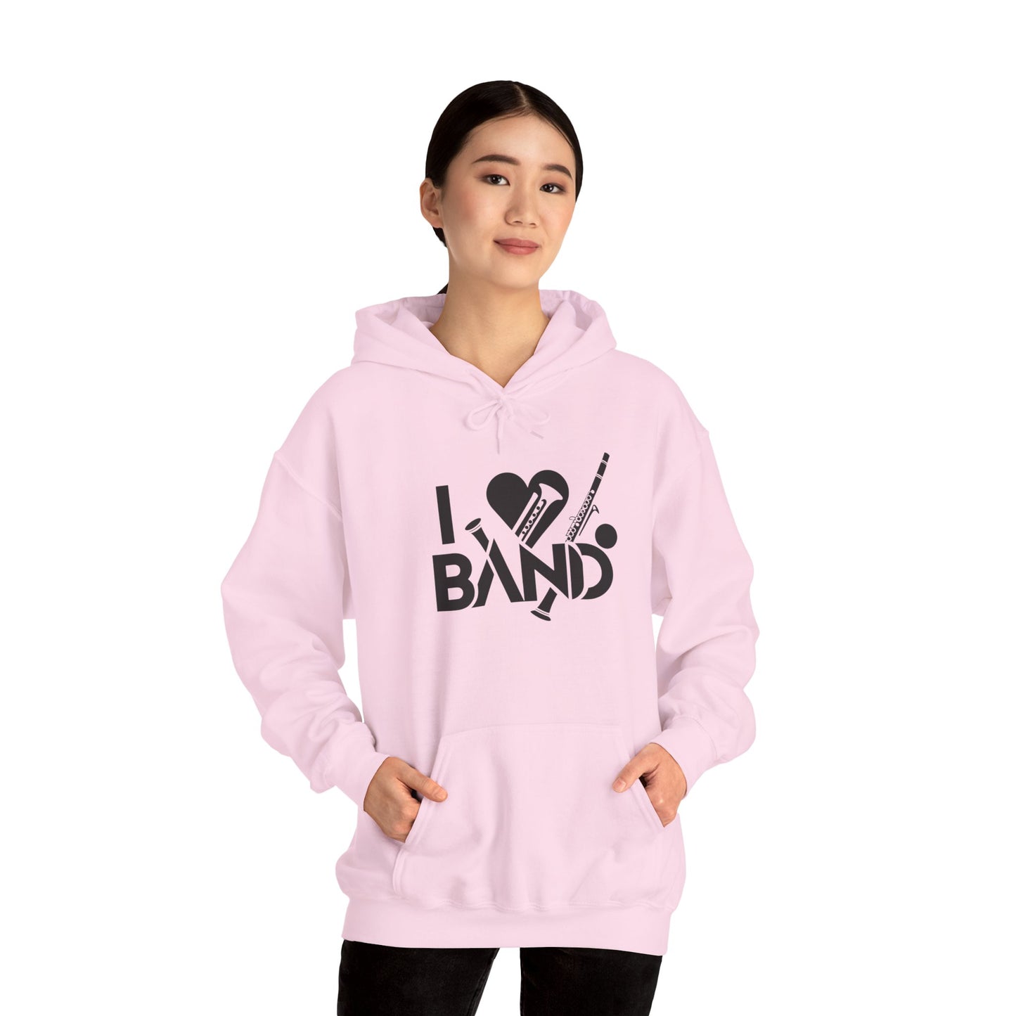 "I Love Band" Unisex Heavy-Blend Hoodie