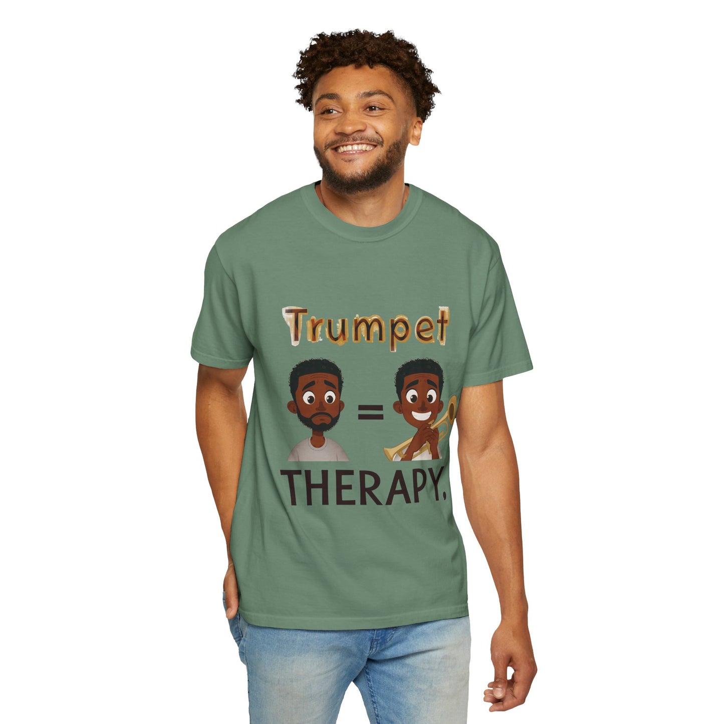 "Trumpet Therapy" Unisex Music T-Shirt