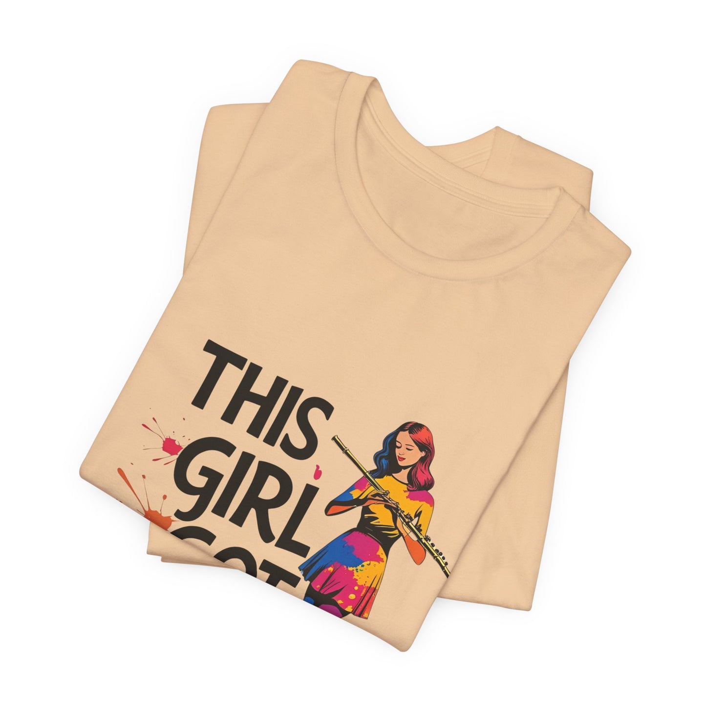"This Girl Got Pipes" Flute Girl Unisex Tee