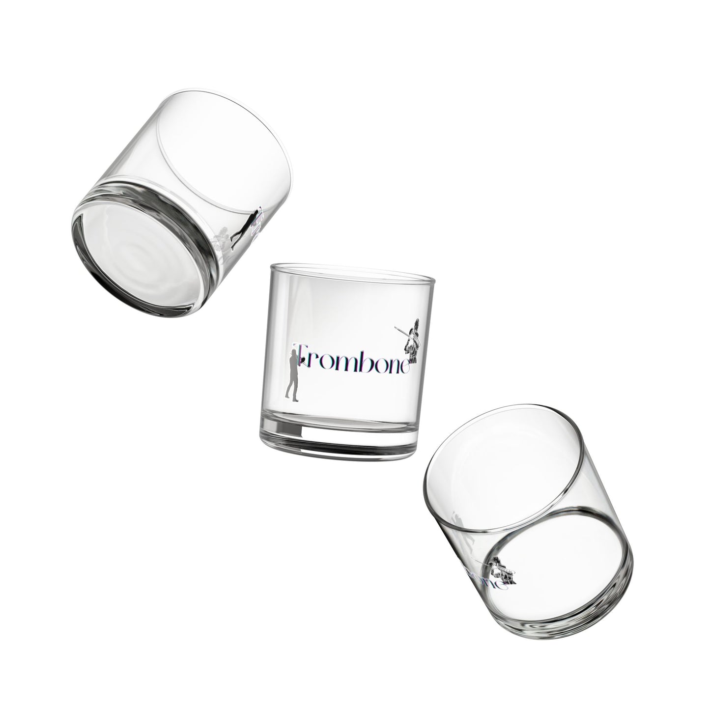 "Trombone" Rocks Glass, 10oz