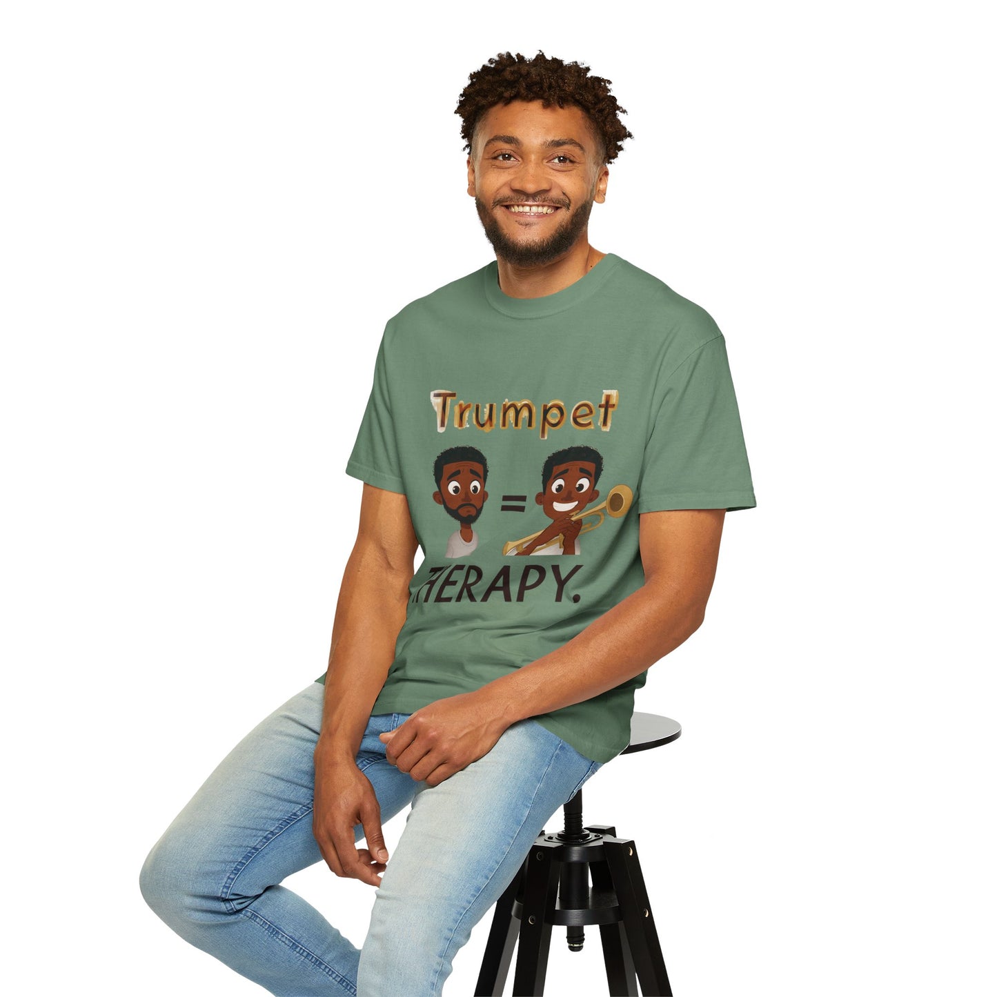 "Trumpet Therapy" Unisex Music T-Shirt