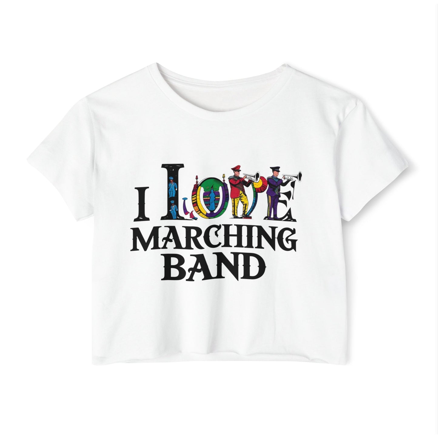 "I Love Marching Band" Festival Crop Top