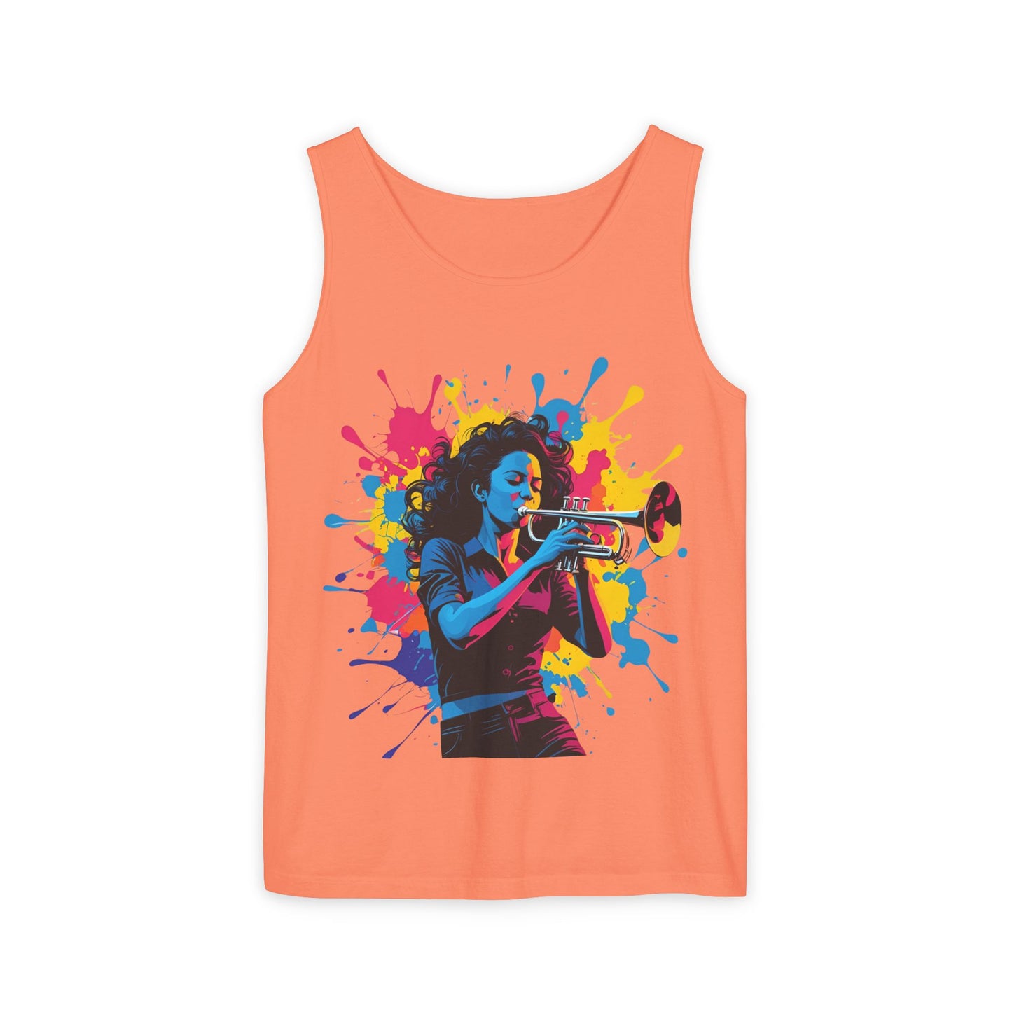Vibrant Trumpet Musician Tank Top