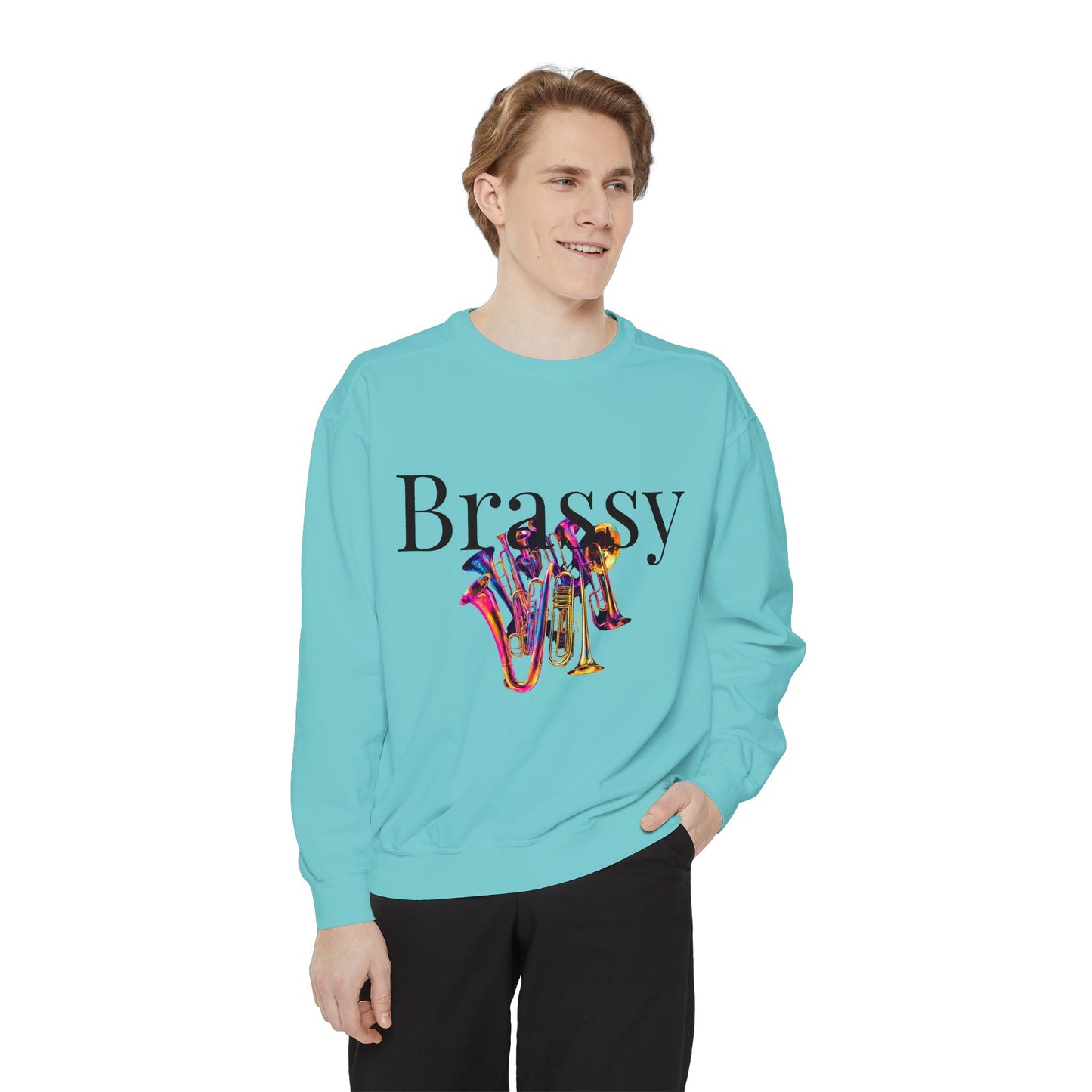 " Brassy Bunch" Unisex Garment-Dyed Sweatshirt
