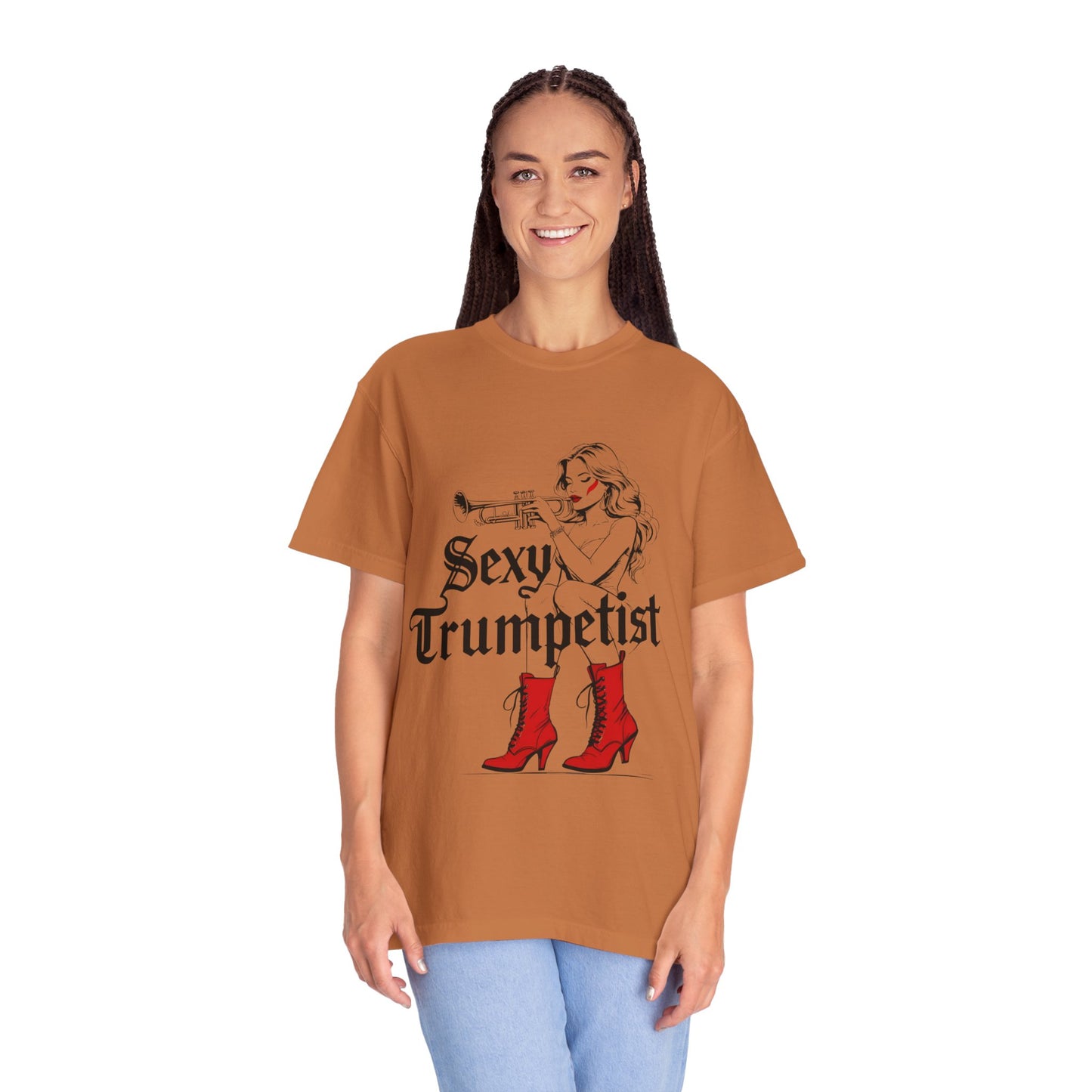 "Sexy Trumpetist" Unisex Garment-Dyed T-shirt