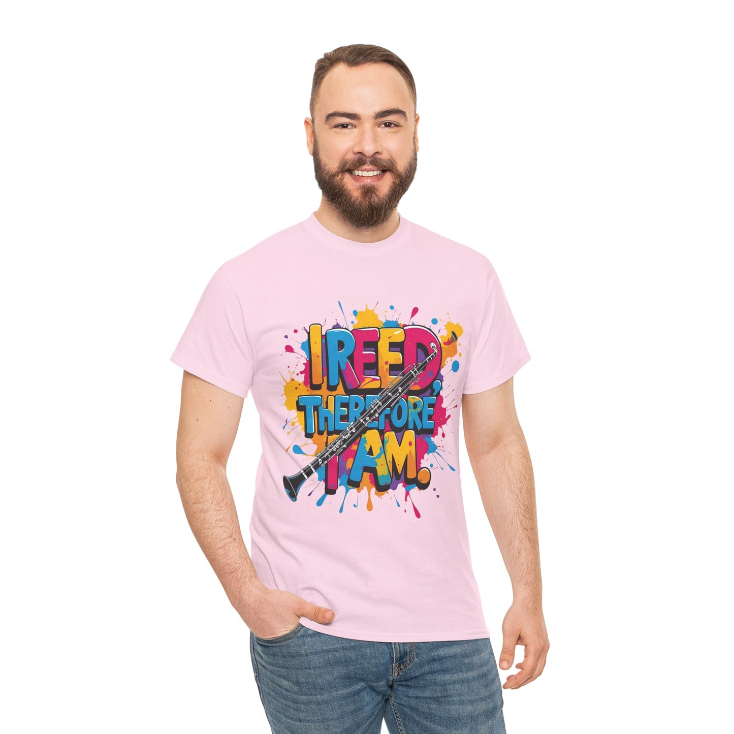 " Reed Therefore I Am" Colorful Unisex Cotton Tee