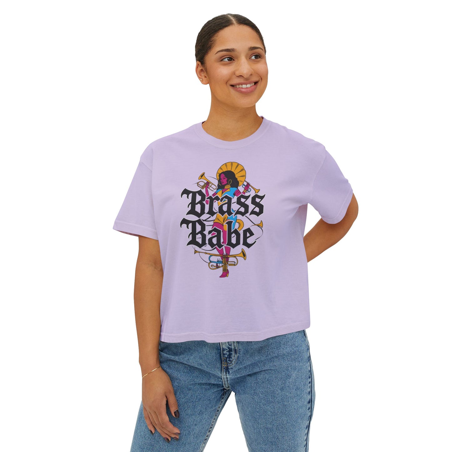 "Brass Babe" Women's Boxy Tee