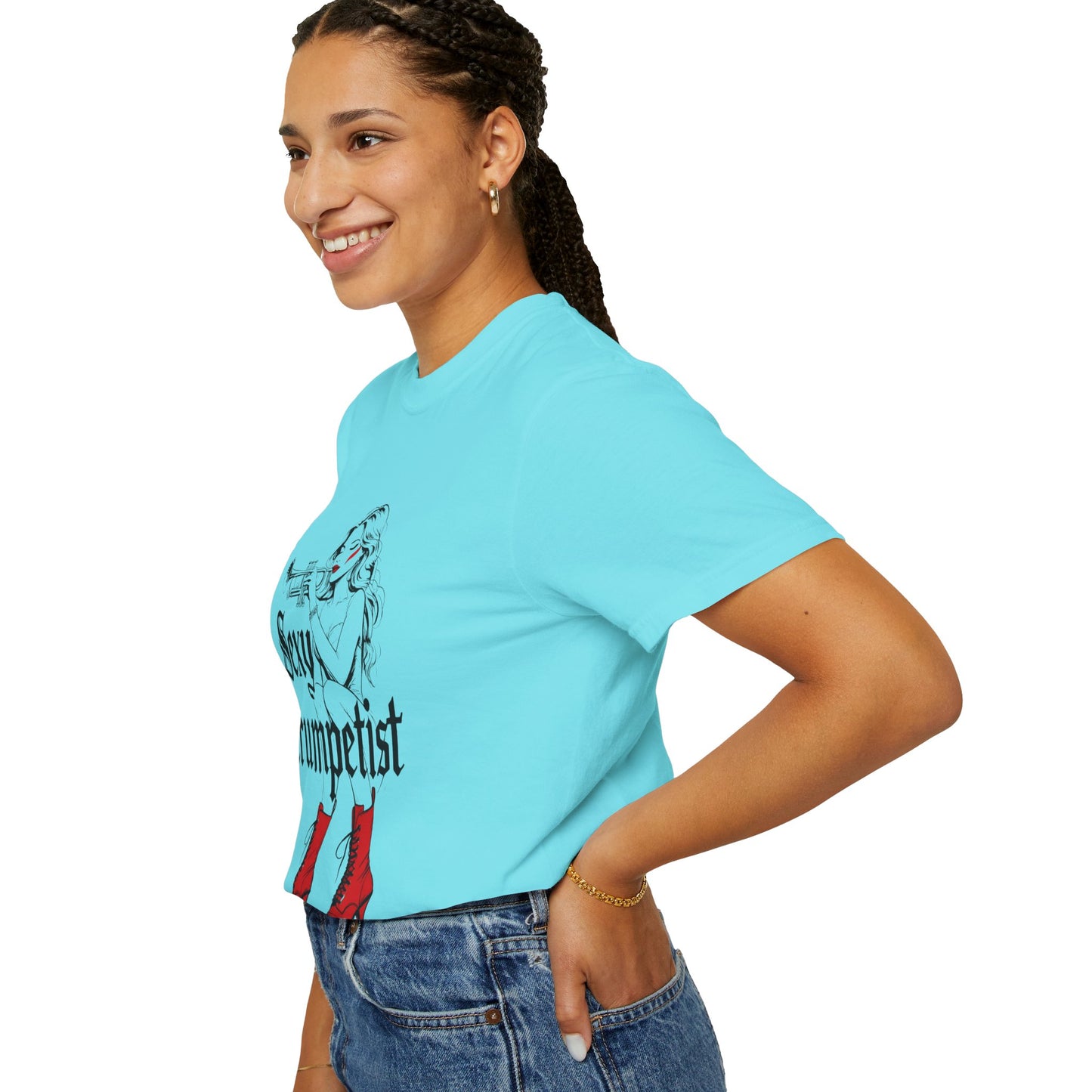 "Sexy Trumpetist" Unisex Garment-Dyed T-shirt