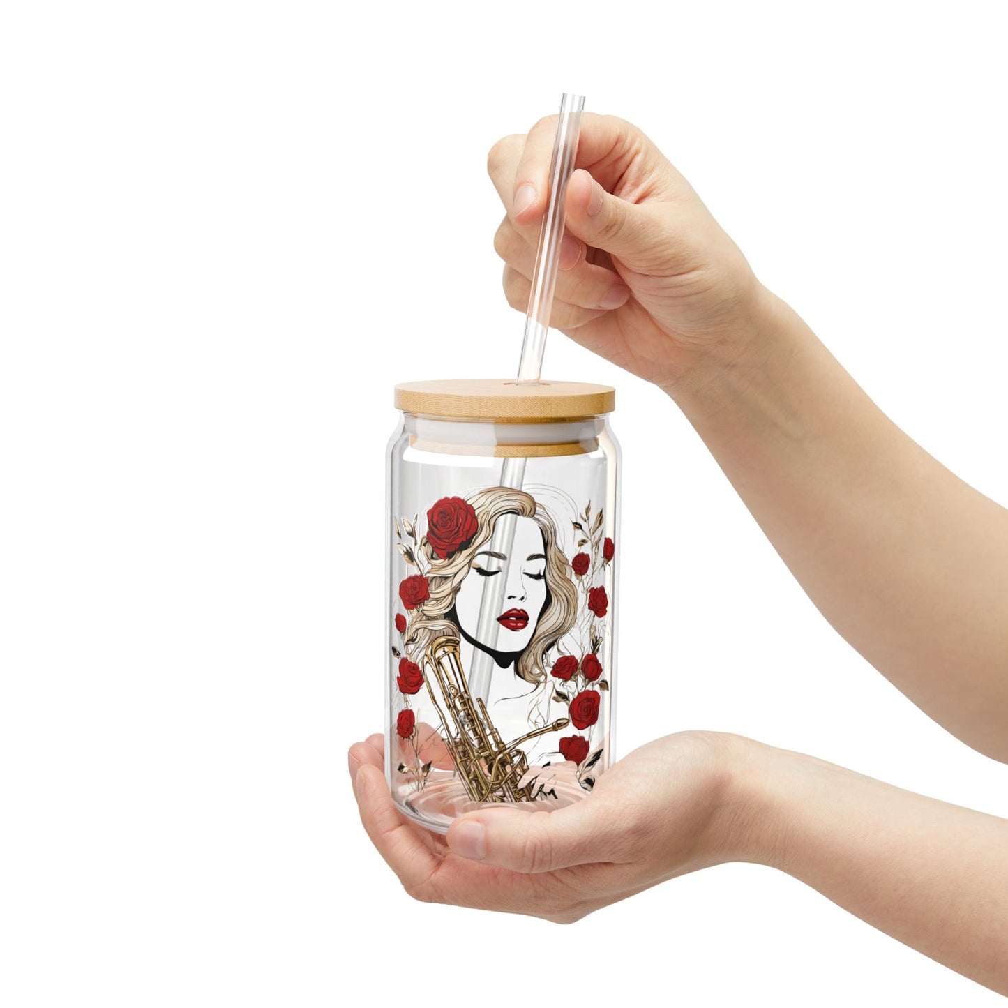 "Ladies Of Brass" Sipper Glass, 16 oz.
